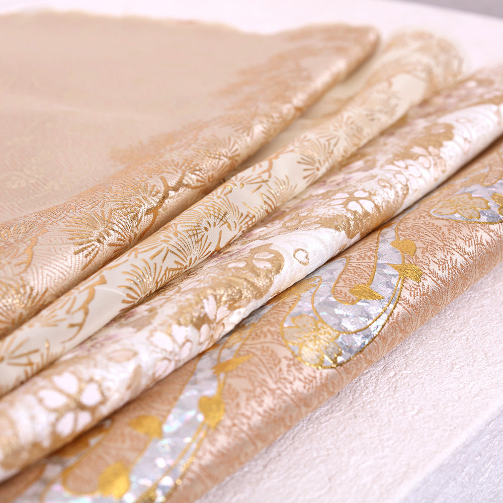 【27祈】金彩刺繍生地の雛人形