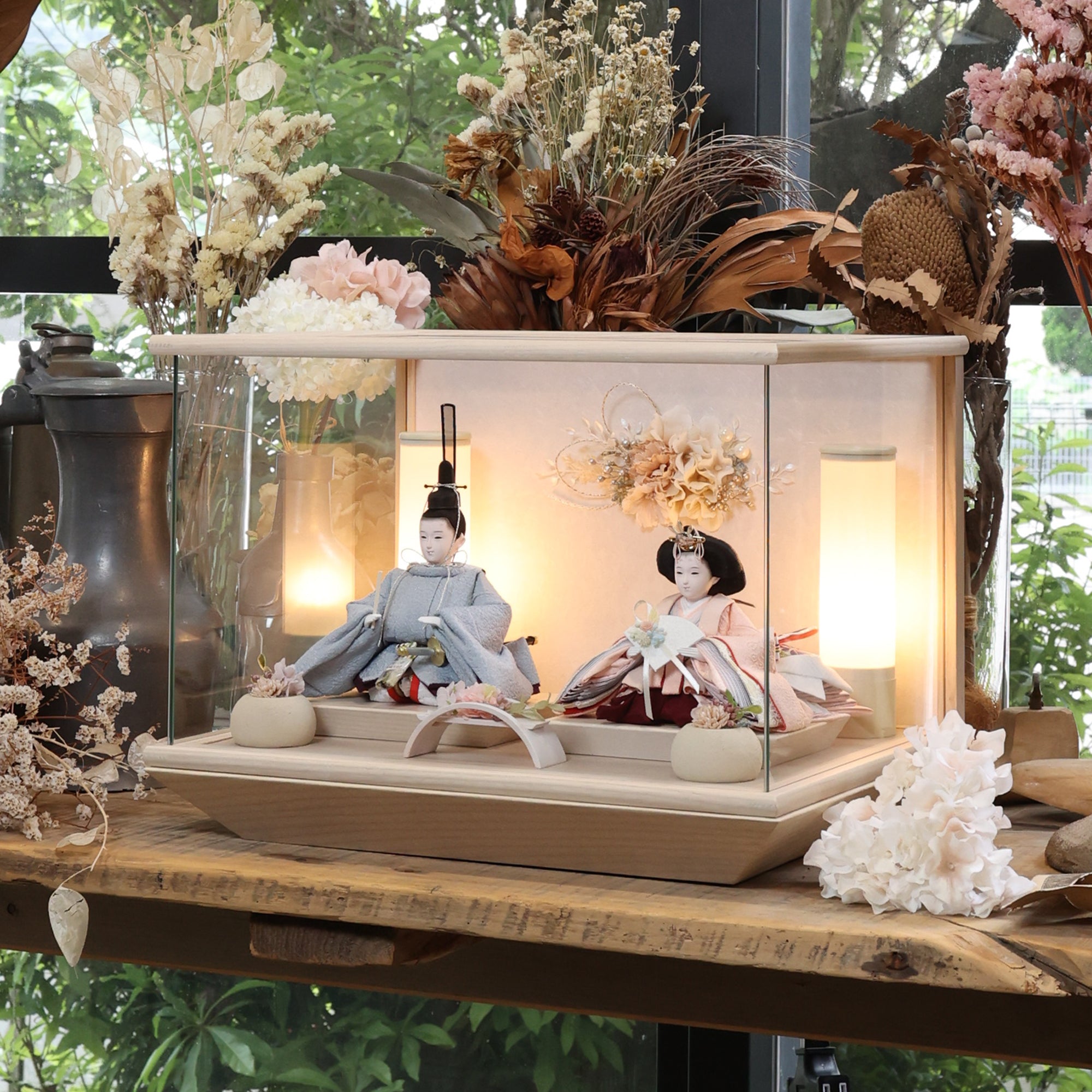 祈ドールの雛人形｜あおい｜ケース飾り ｜雛人形（ひなにんぎょう）の