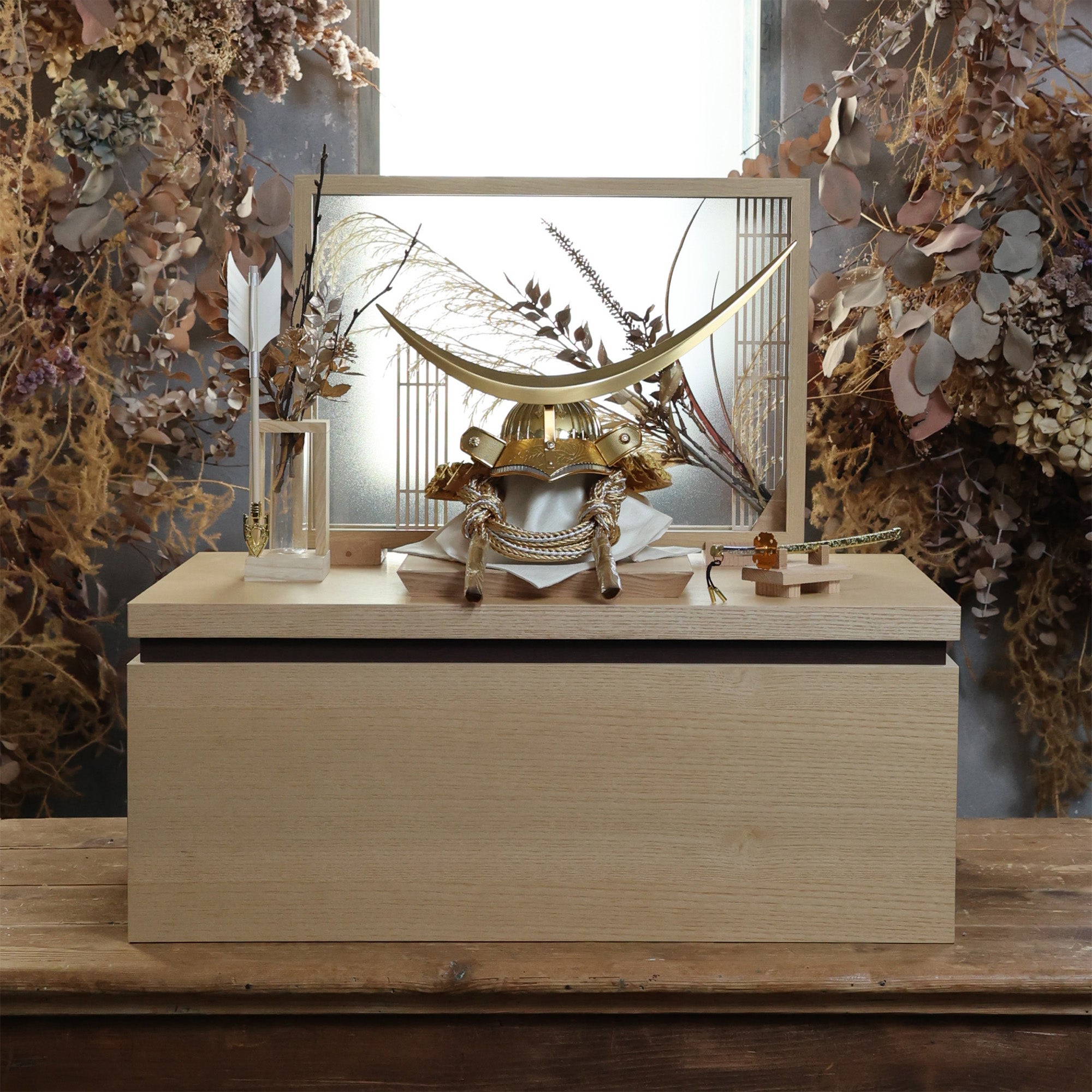 甲冑師「翠鳳」作品　大地　daichi｜26祈兜　収納飾り