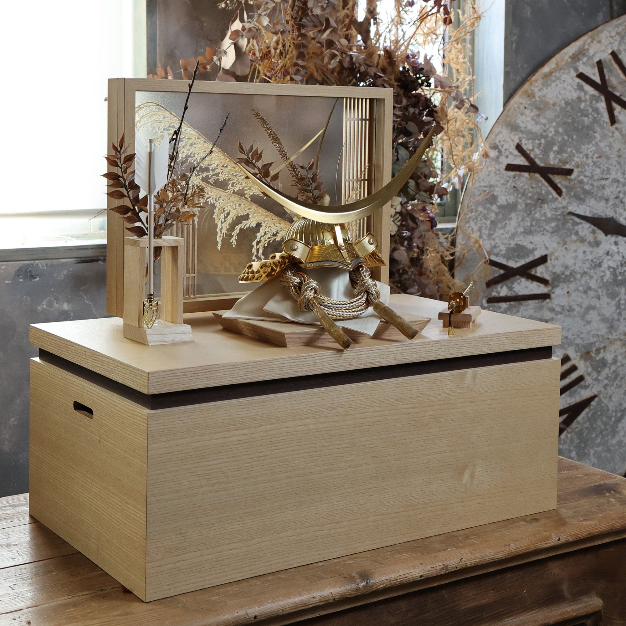 甲冑師「翠鳳」作品　大地　daichi｜26祈兜　収納飾り