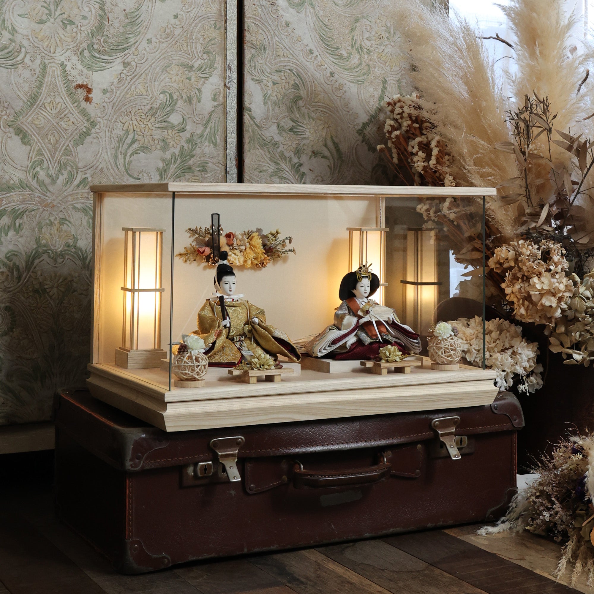 ケース入り　お雛様 祈ドールの雛人形｜絵麻｜ケース飾り