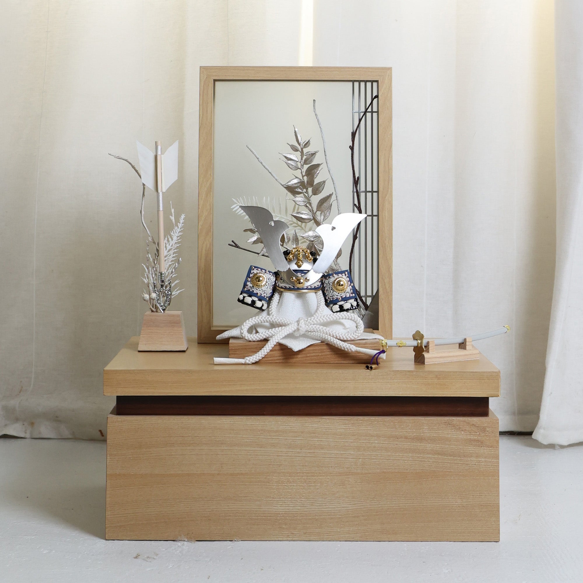 甲冑師「加藤良」作品　伯　haku｜26祈兜　収納飾り