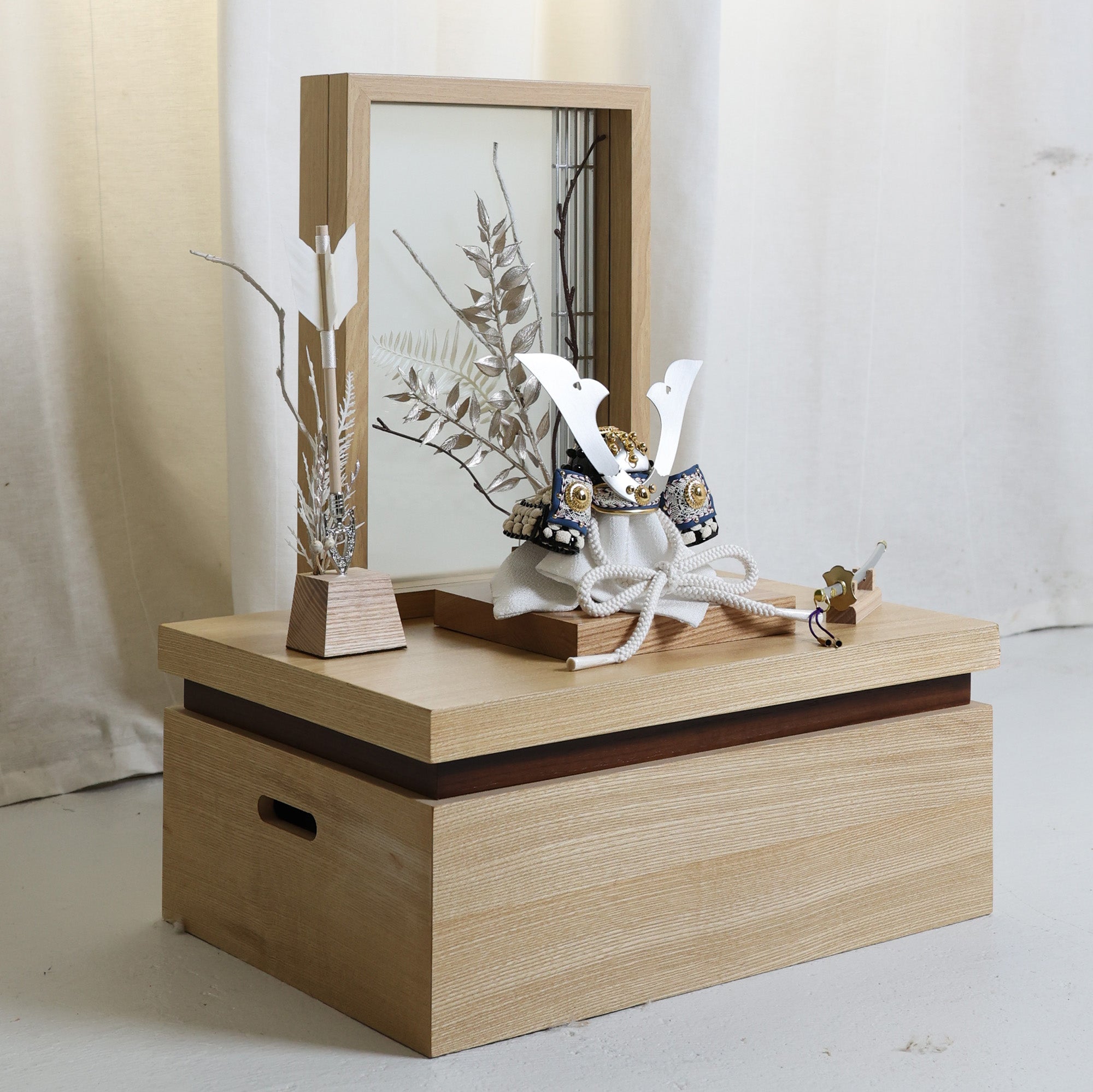 甲冑師「加藤良」作品　伯　haku｜26祈兜　収納飾り