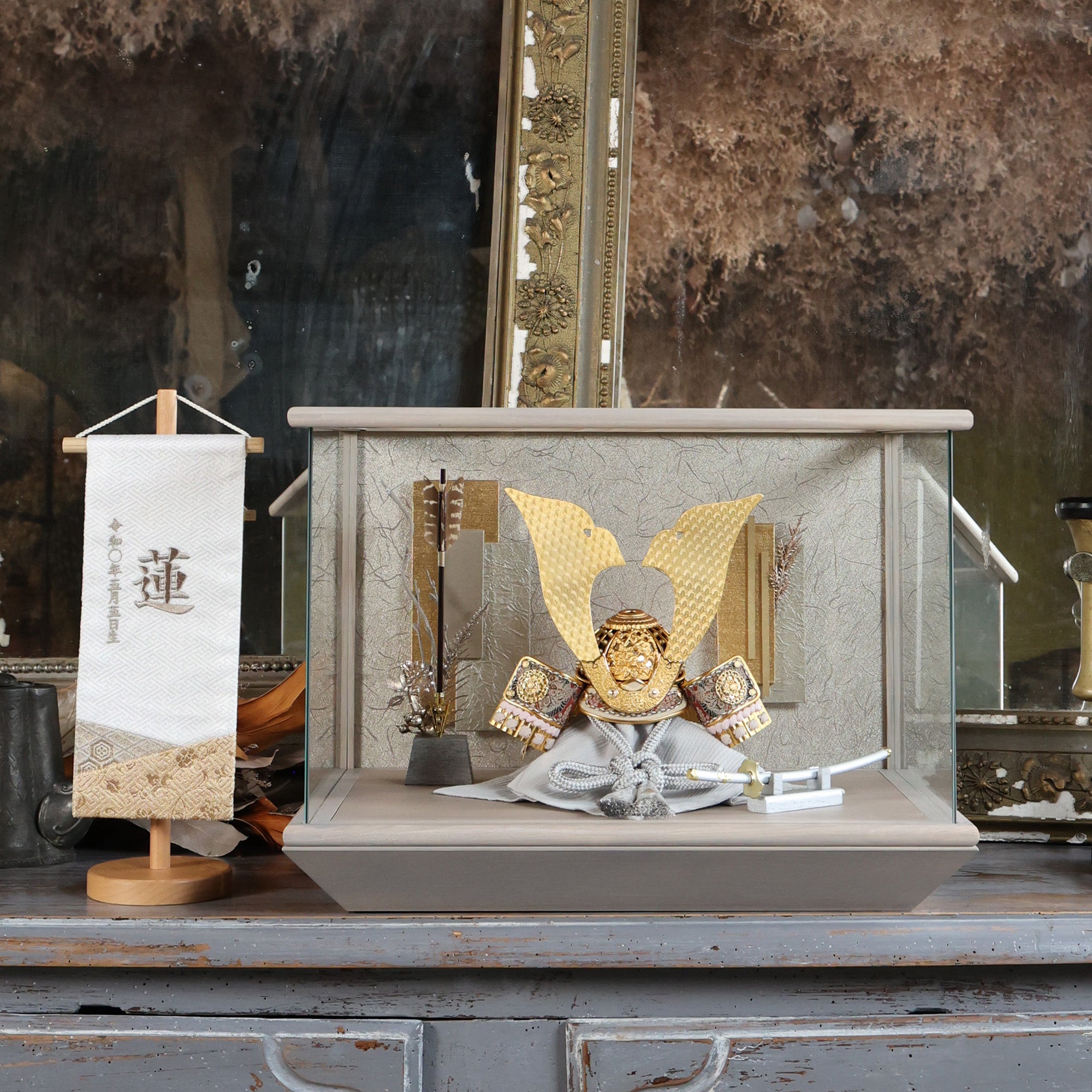 甲冑師「雄山」オリジナル　華　hana｜26祈兜　ケース飾り