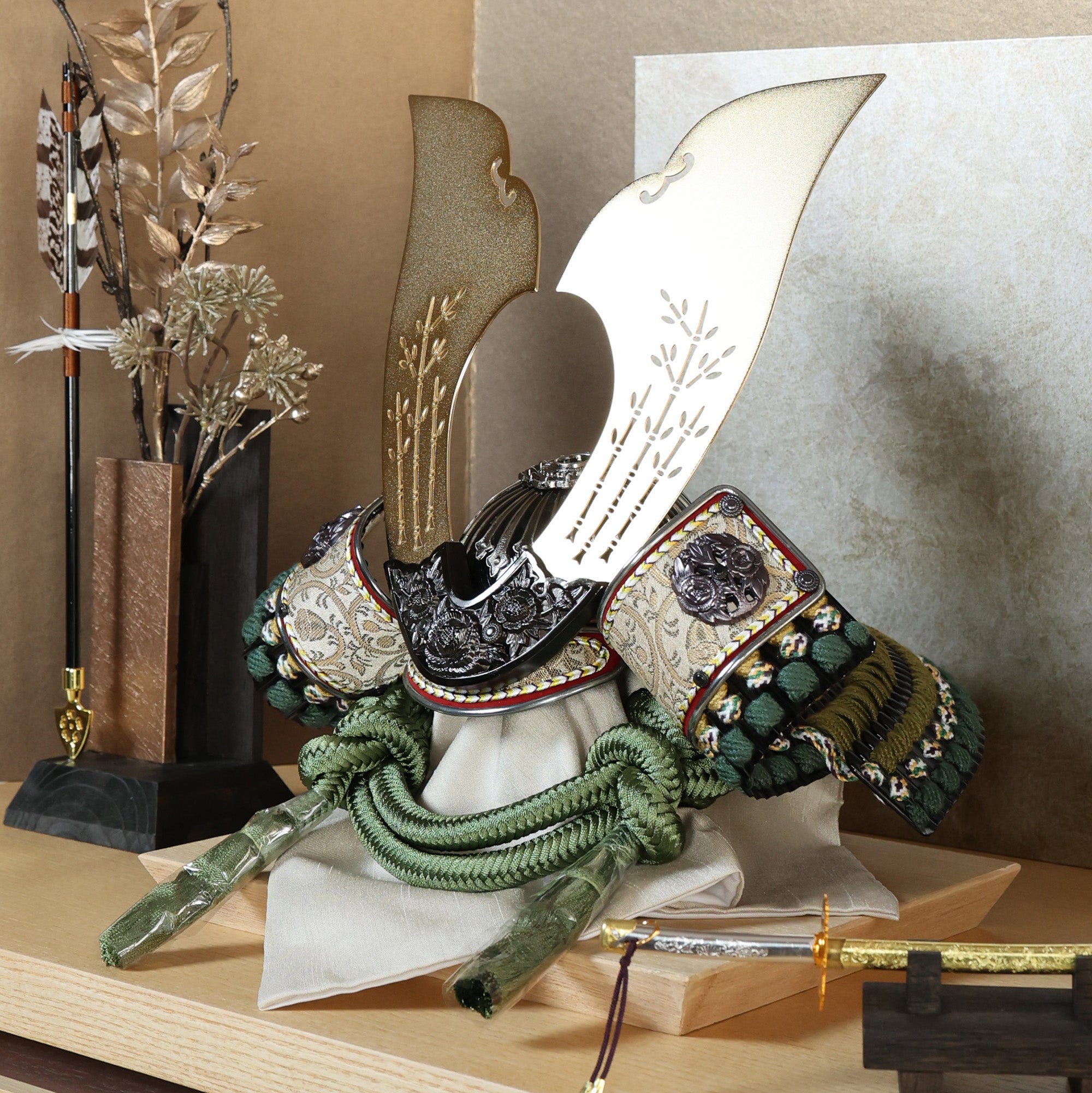 甲冑師「翠鳳」作品 陽翔 haruto｜26祈兜 収納飾り ｜雛人形（ひなにん