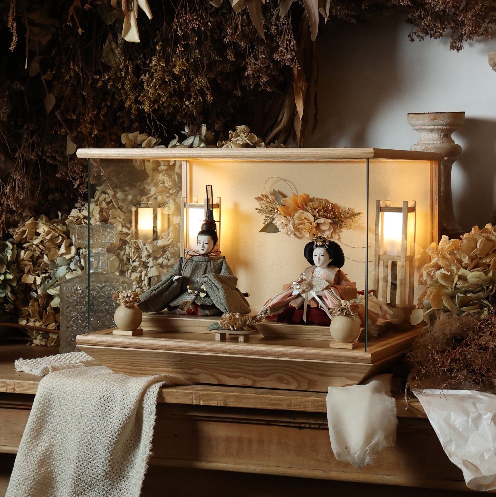 祈ドールの雛人形｜ほなみ｜ケース飾り ｜雛人形（ひなにんぎょう）の