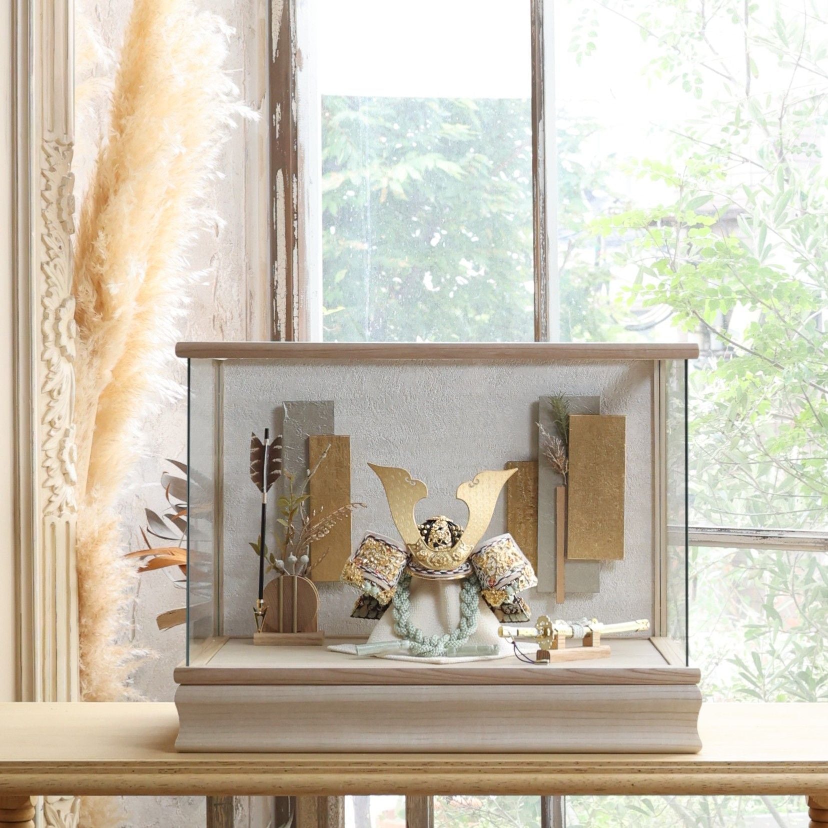 甲冑師「平安武久」作品　伊吹　ibuki｜26祈兜　ケース飾り