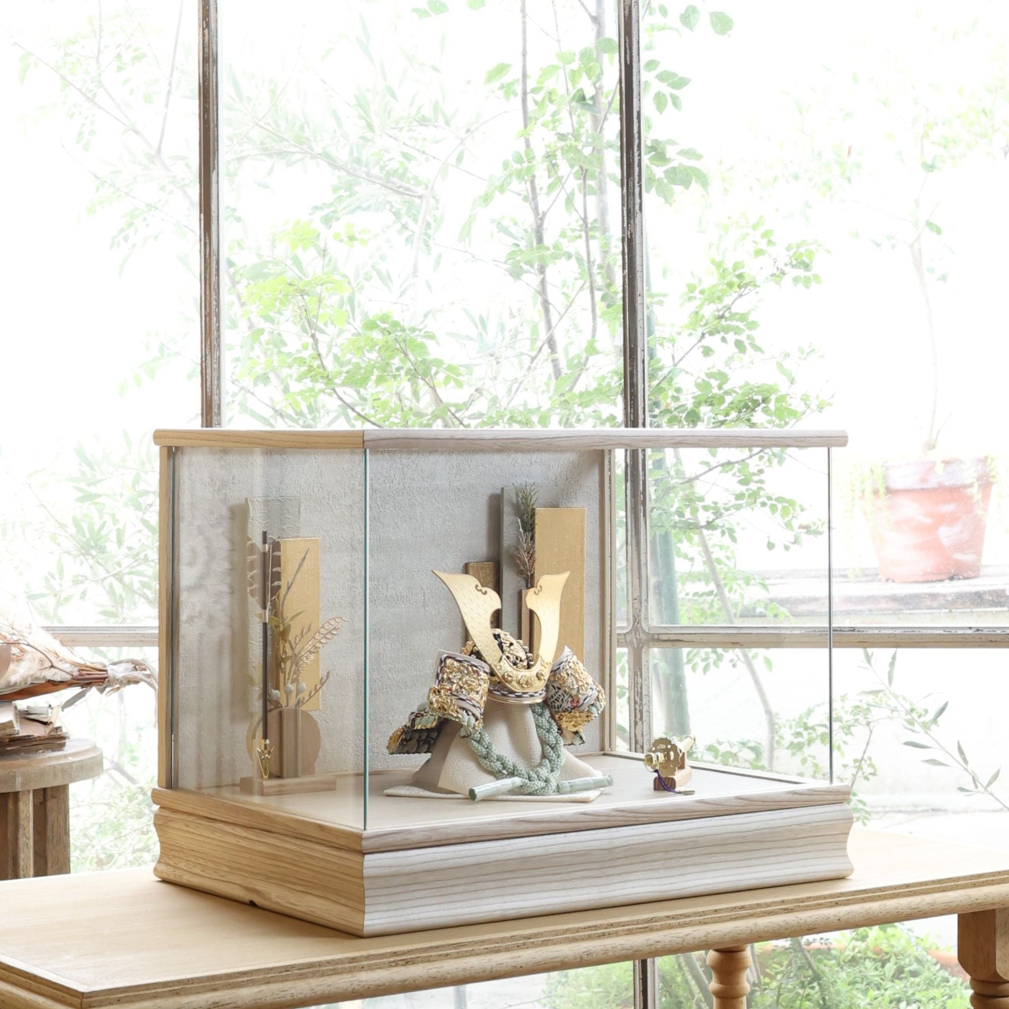 甲冑師「平安武久」作品　伊吹　ibuki｜26祈兜　ケース飾り