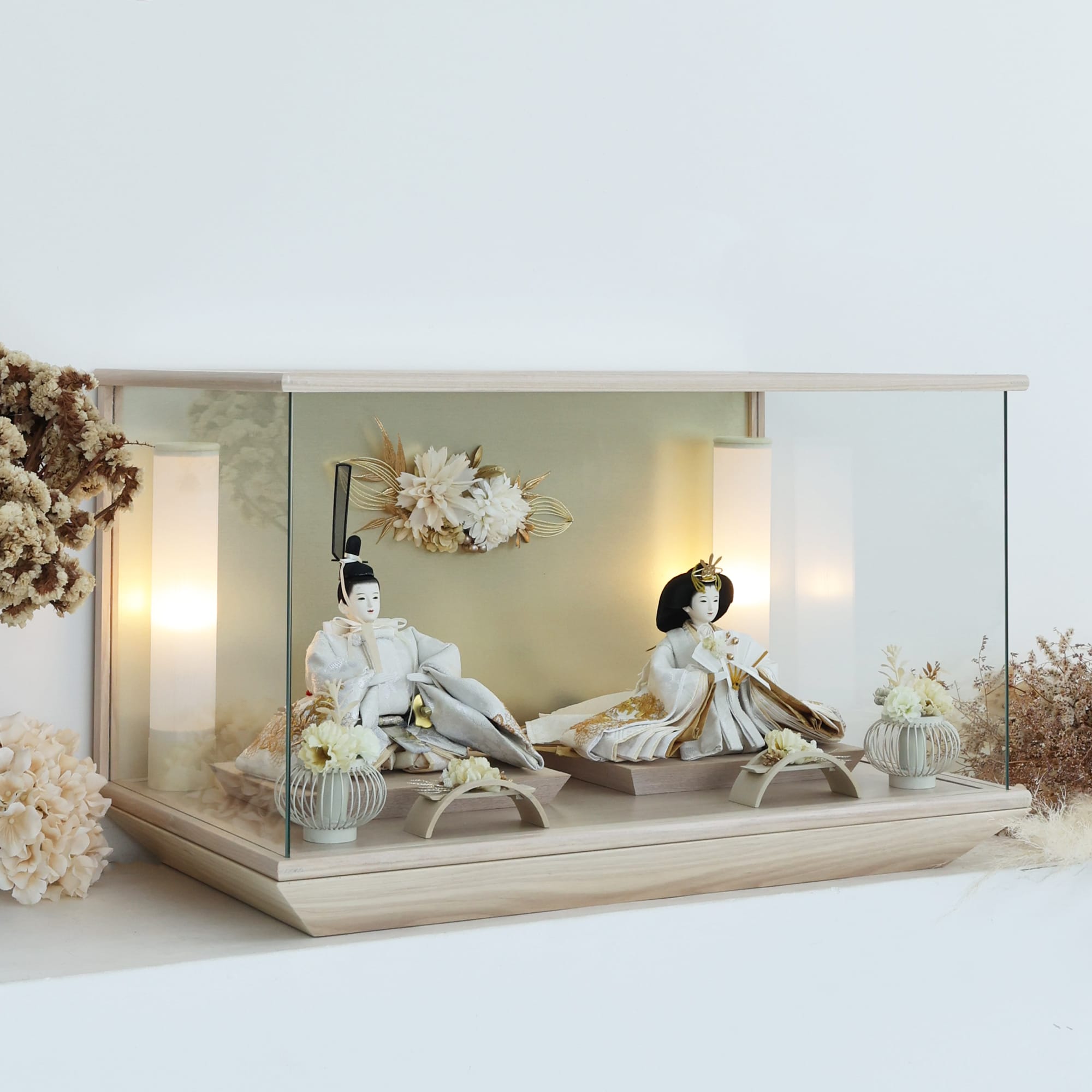 祈ドールの雛人形｜花蓮｜ケース飾り ｜雛人形（ひなにんぎょう）の祈