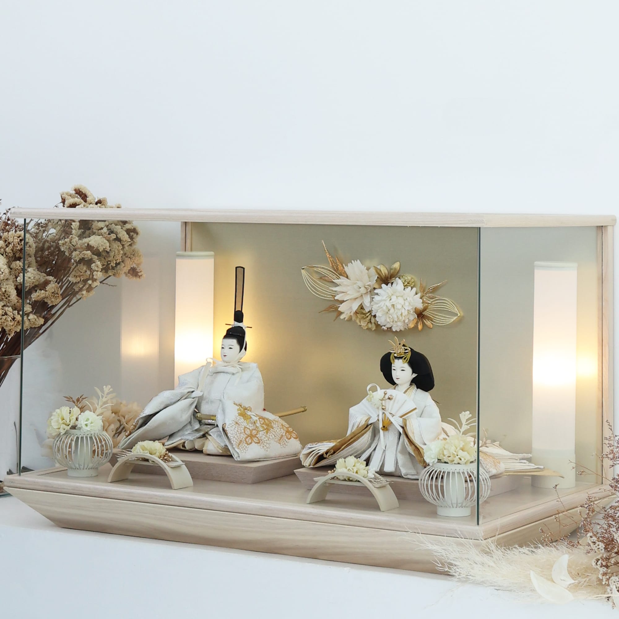 祈ドールの雛人形｜花蓮｜ケース飾り ｜雛人形（ひなにんぎょう）の祈