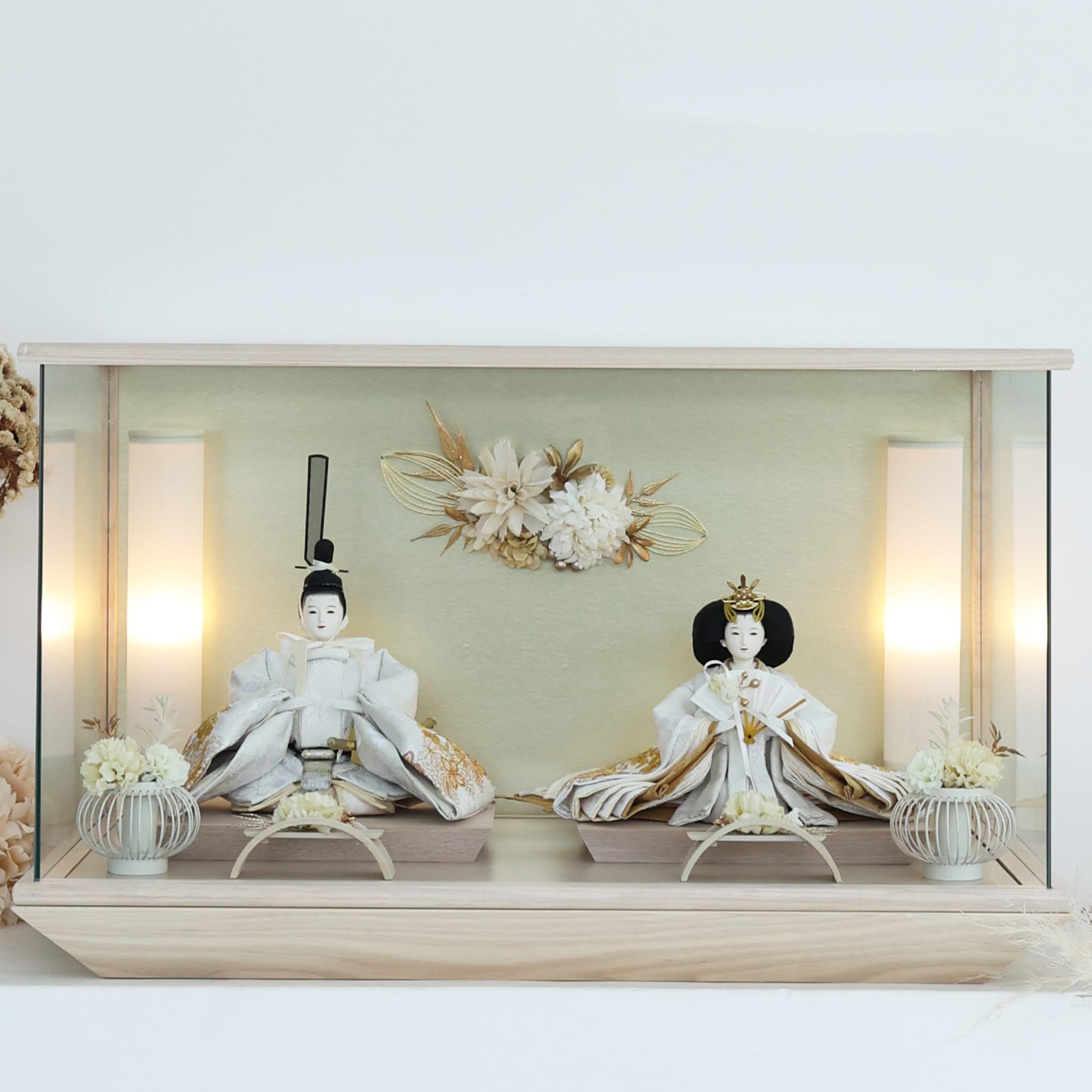 祈ドールの雛人形｜花蓮｜ケース飾り ｜雛人形（ひなにんぎょう）の祈