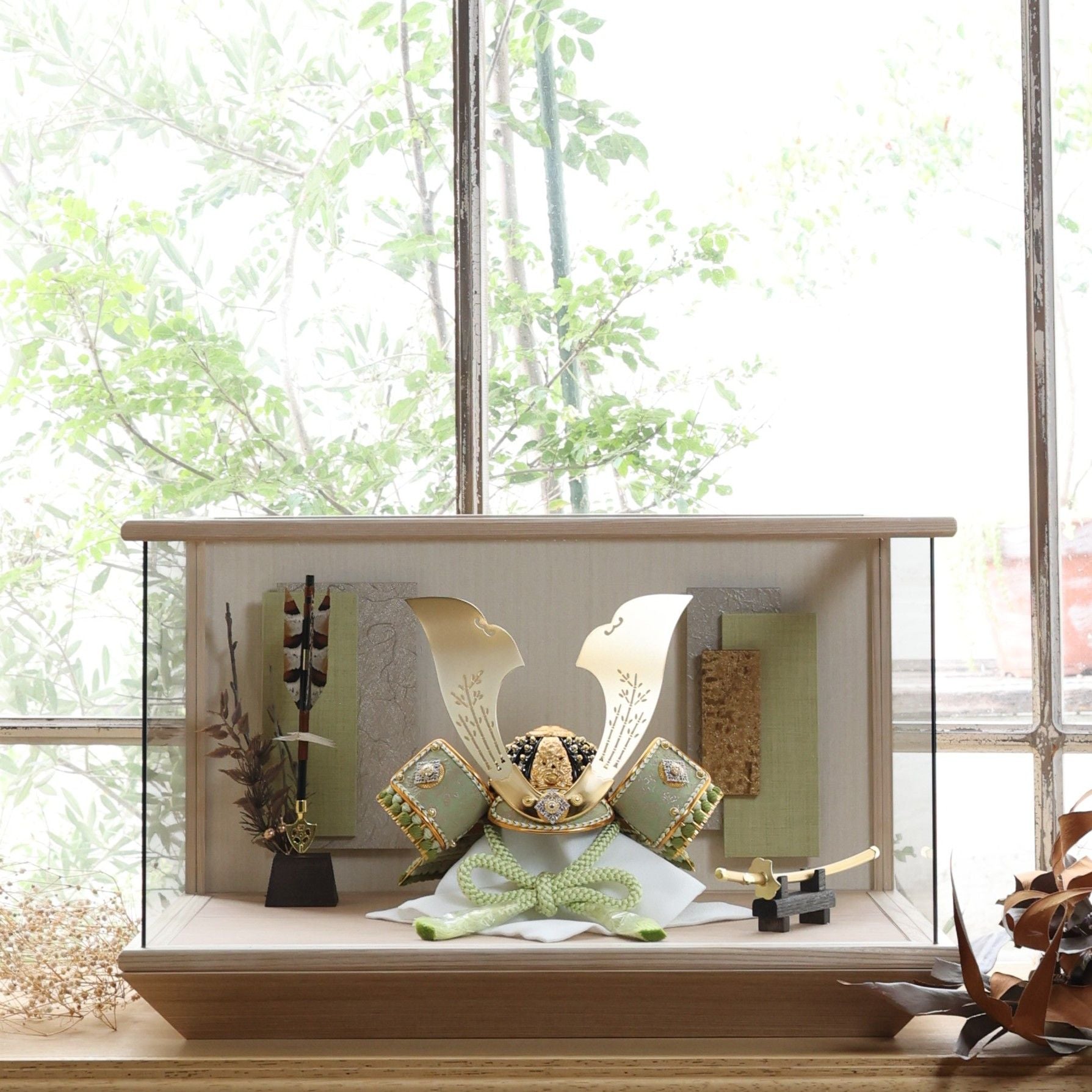 甲冑師「翠鳳」作品　諒　makoto｜26祈兜　ケース飾り