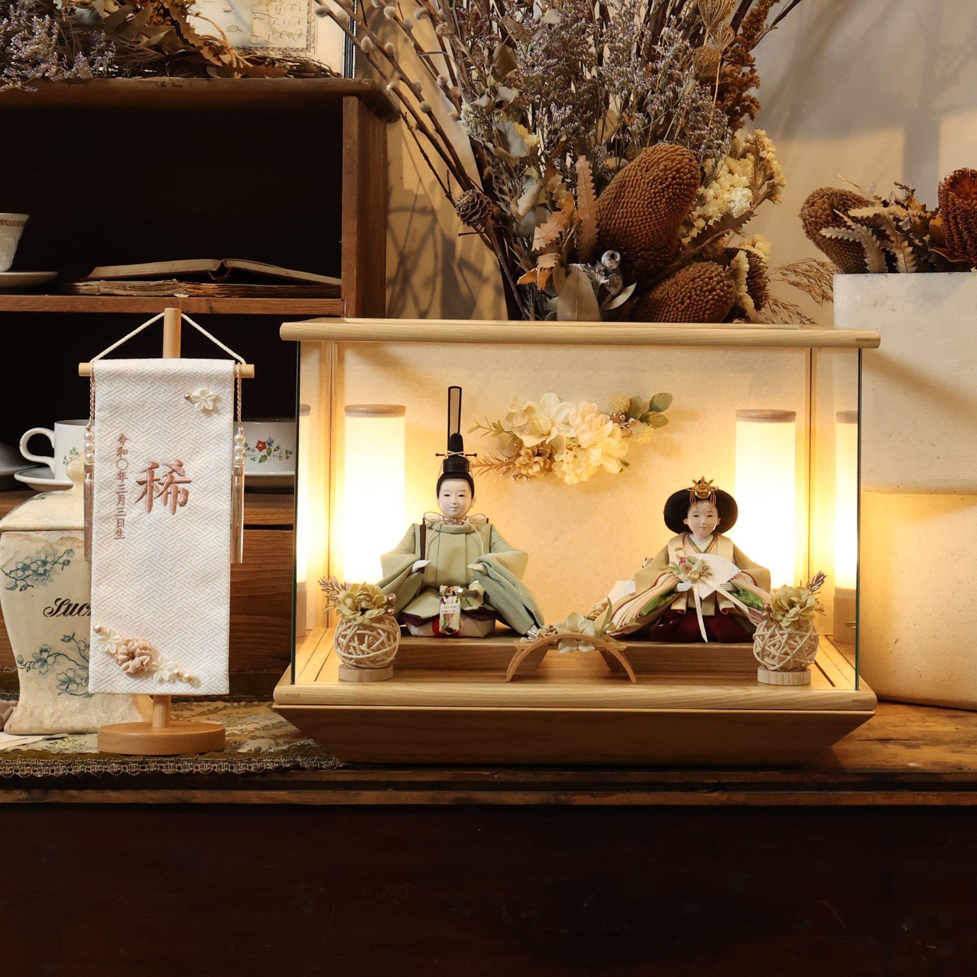 めいな　meina｜26雛人形ケース飾り