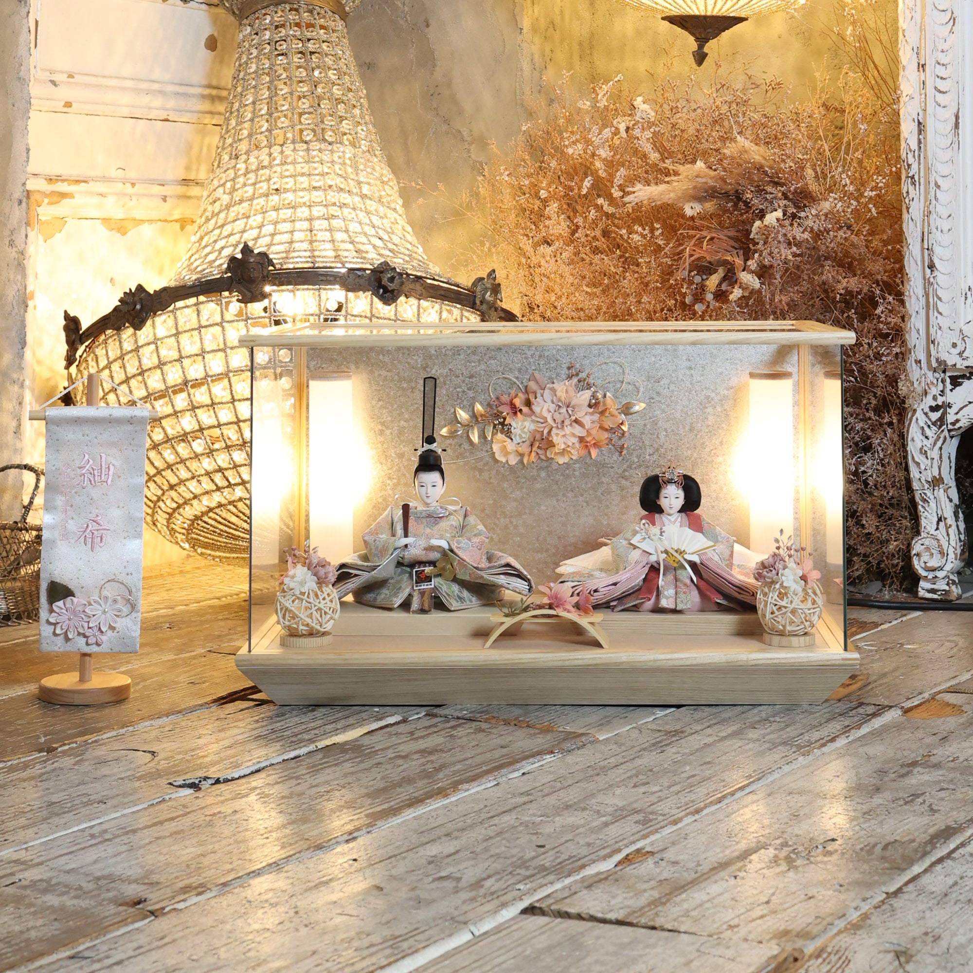 京都西陣袋帯　萌乃　mono｜26雛人形ケース飾り