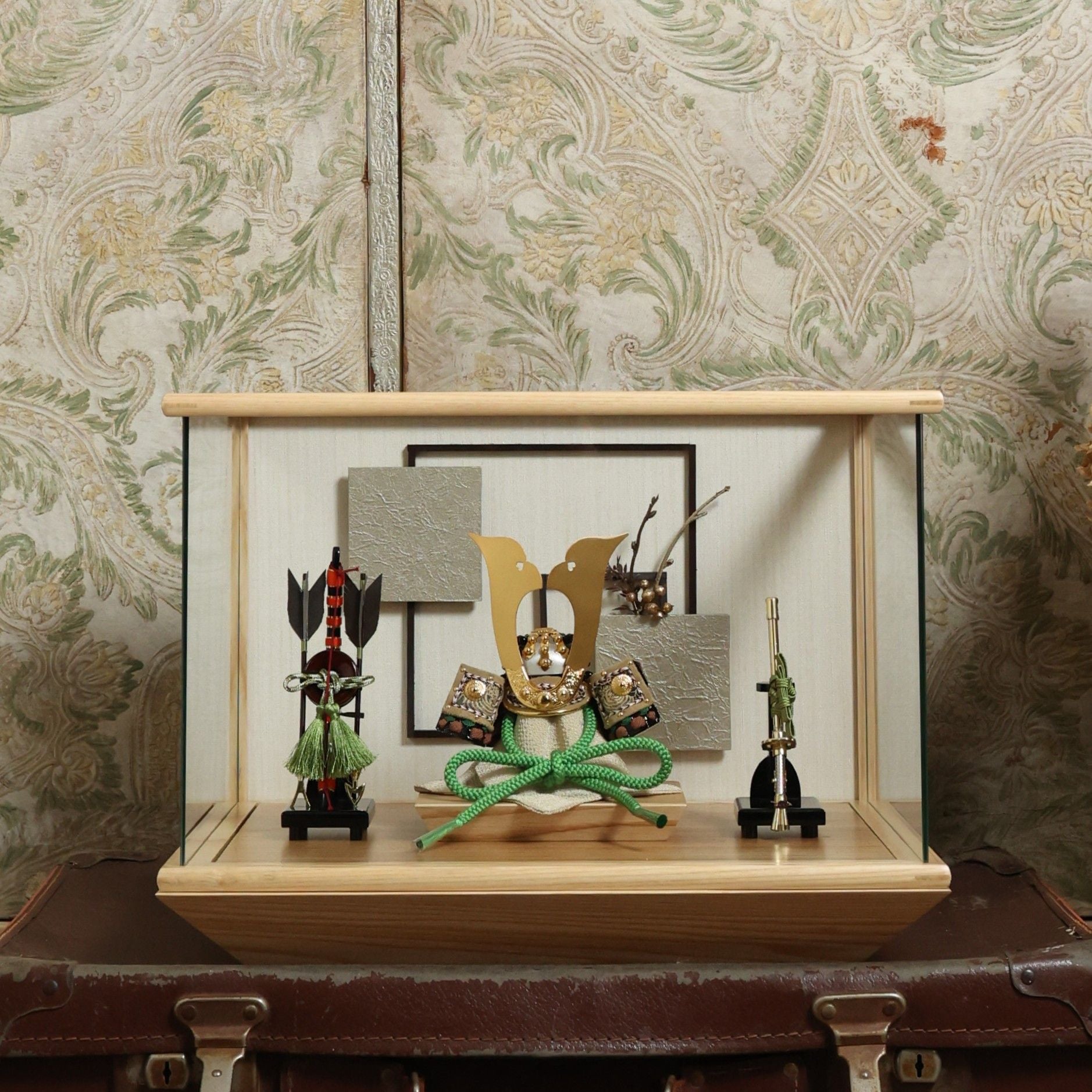 甲冑師「加藤良」作品　陸　riku｜26祈兜　ケース飾り