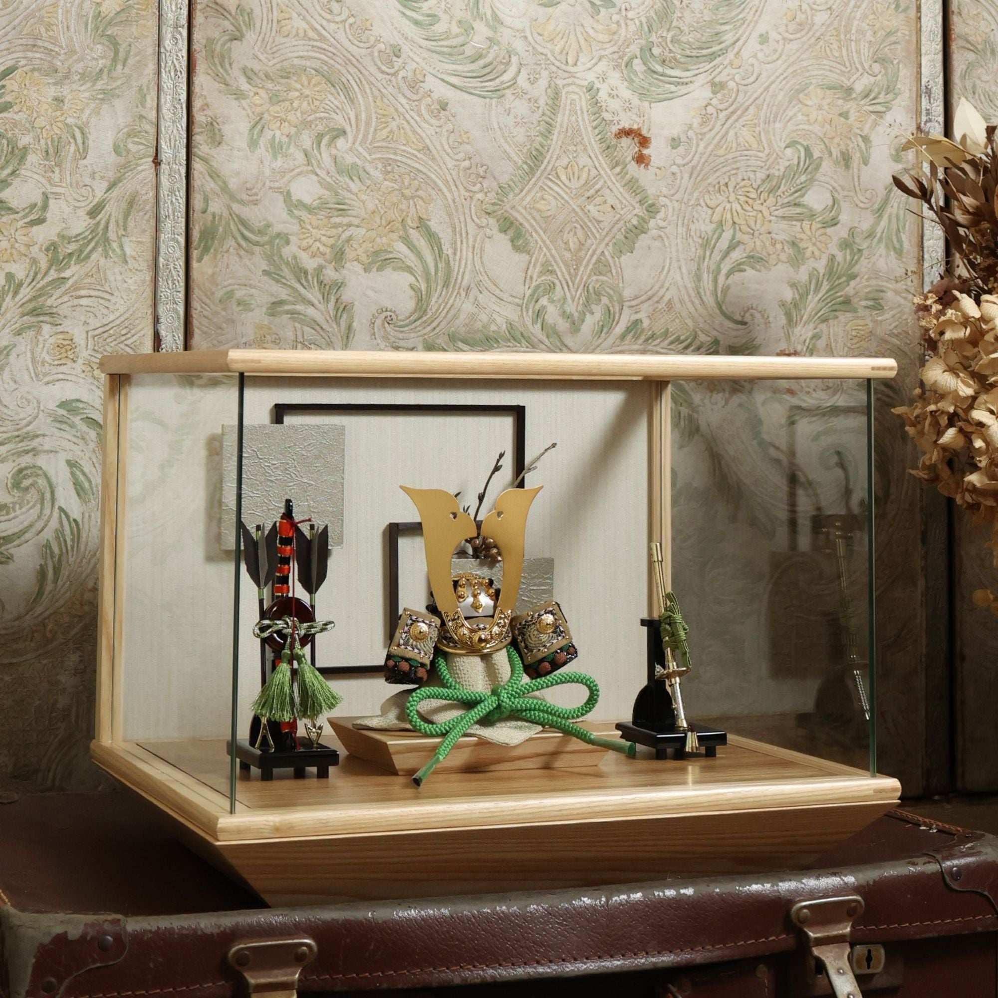 甲冑師「加藤良」作品　陸　riku｜26祈兜　ケース飾り