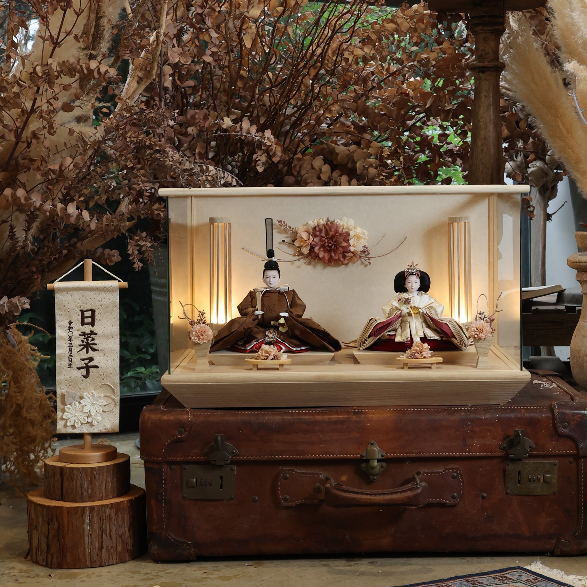 里桜　rio｜26雛人形ケース飾り