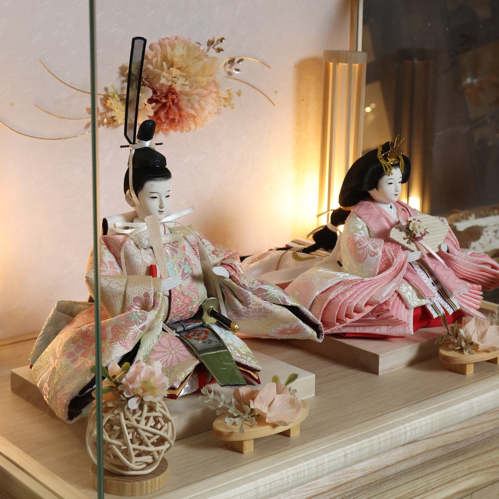 雛人形 雛人形（ひな人形）「咲々雛」｜鈴木晃隆 親王飾り｜コンパクトな