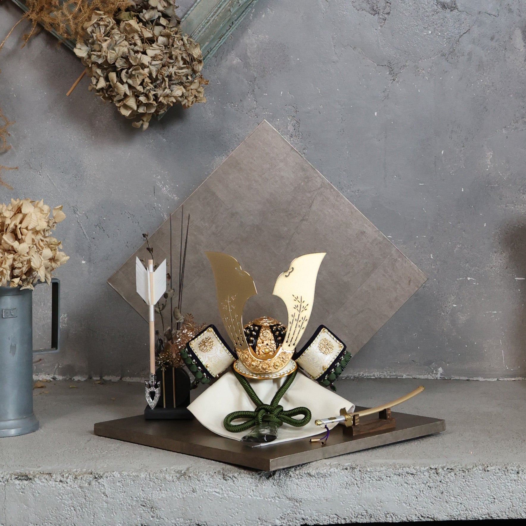 甲冑師「翠鳳」作品　朔斗　sakuto｜26祈兜　菱形飾り