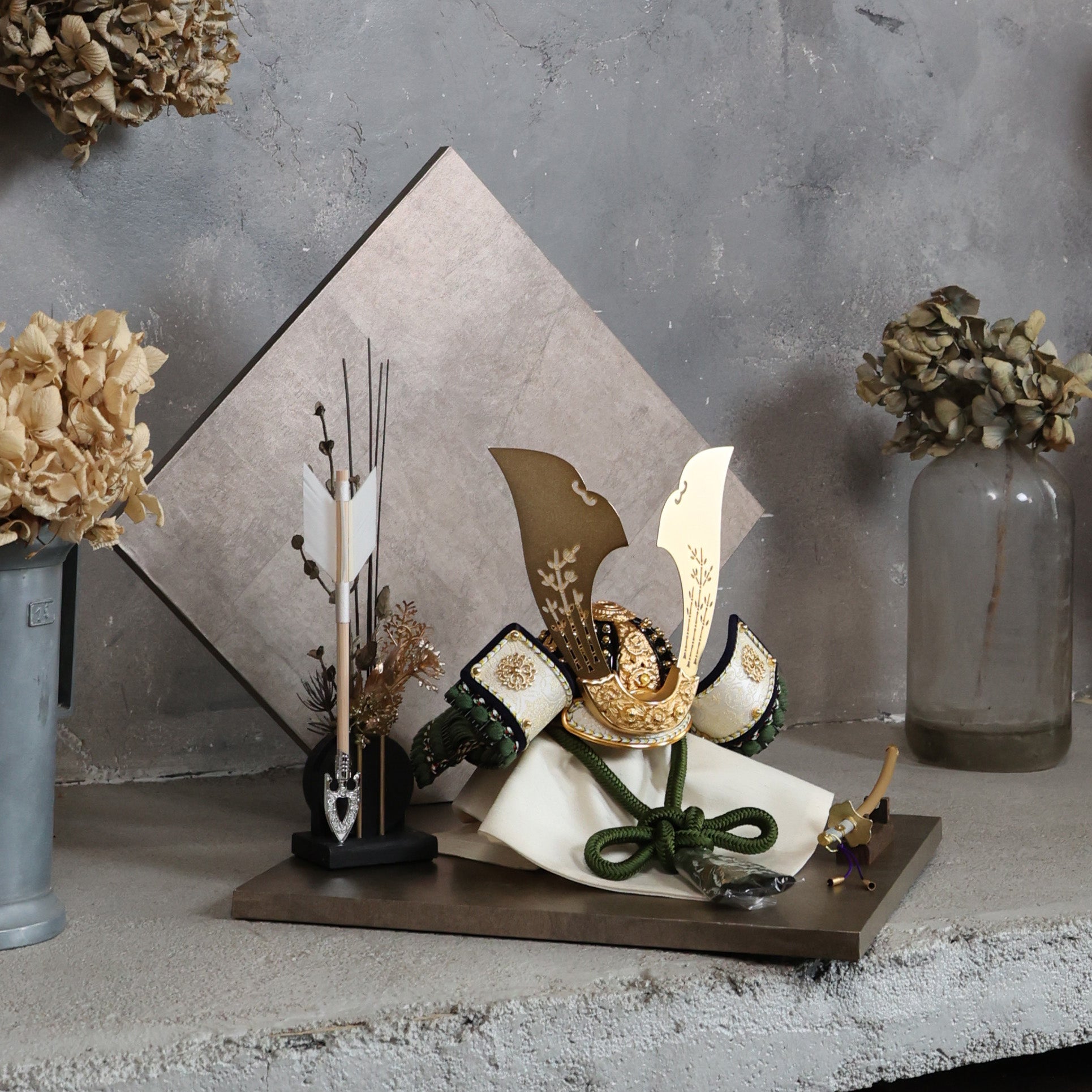 甲冑師「翠鳳」作品　朔斗　sakuto｜26祈兜　菱形飾り