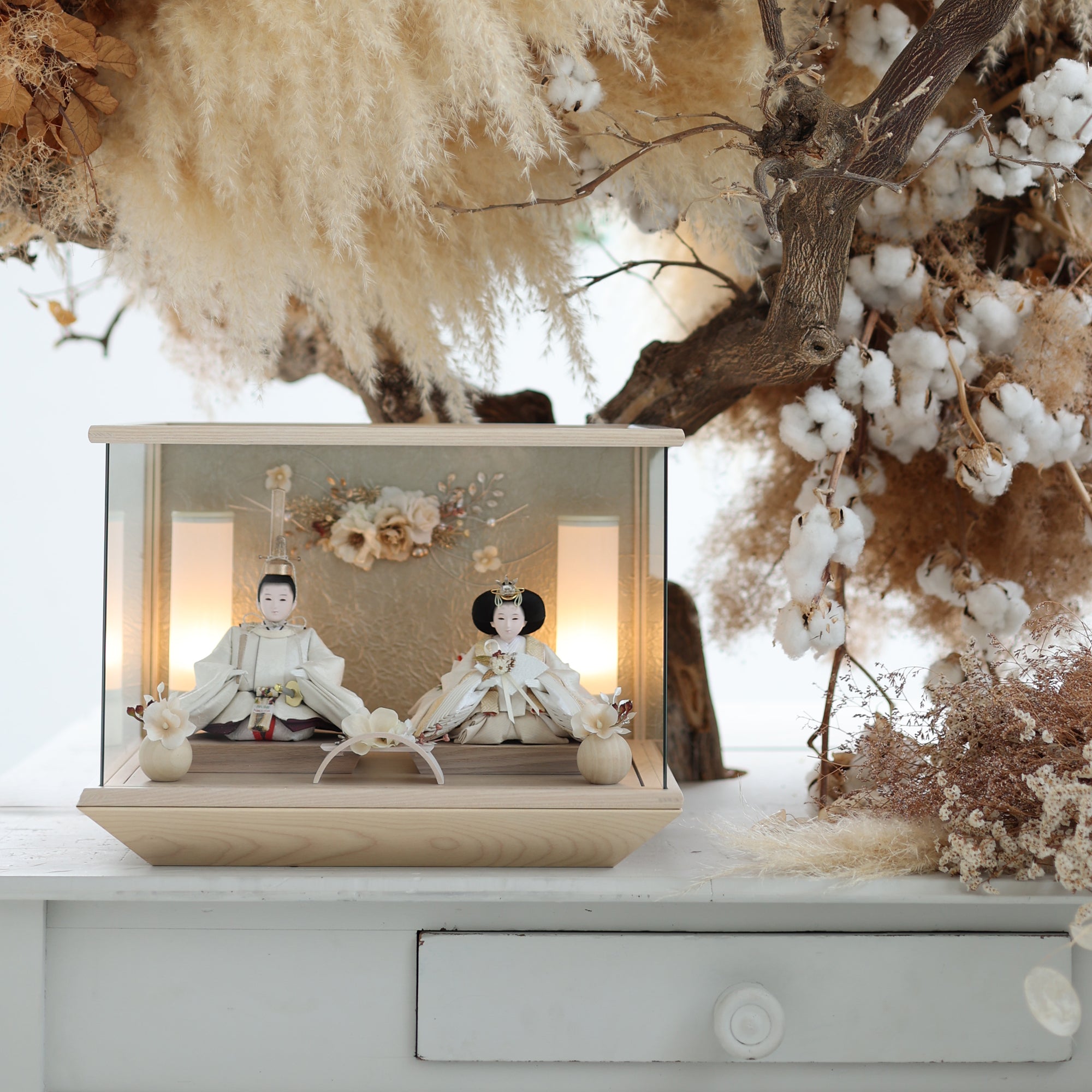 祈ドールの雛人形｜しおり｜ケース飾り ｜雛人形（ひなにんぎょう）の