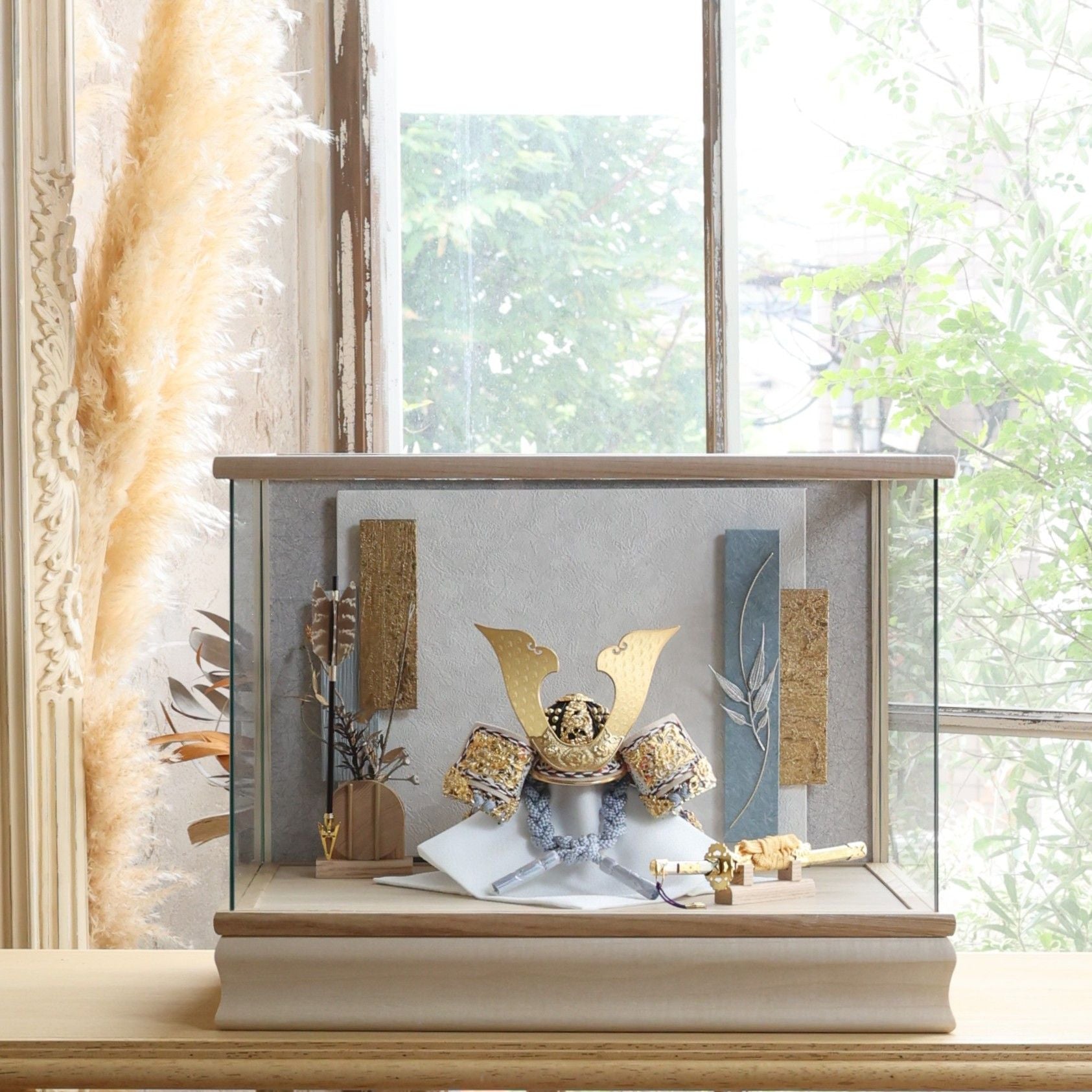 甲冑師「平安武久」作品　空　sora｜26祈兜　ケース飾り