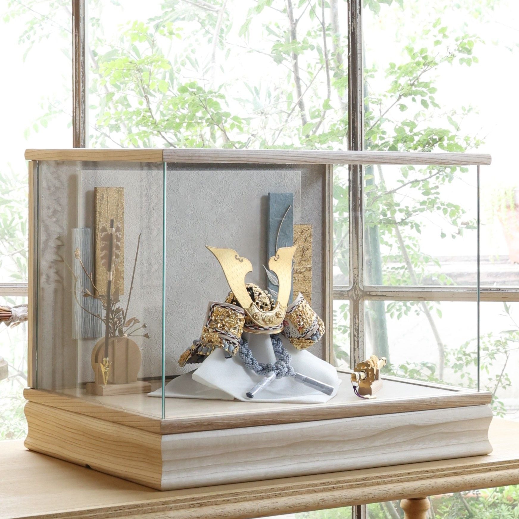 甲冑師「平安武久」作品　空　sora｜26祈兜　ケース飾り