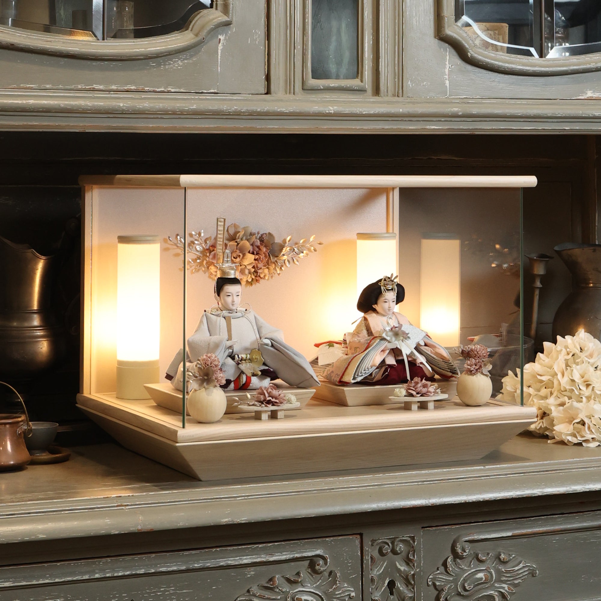 祈ドールの雛人形｜すみれ｜ケース飾り ｜雛人形（ひなにんぎょう）の