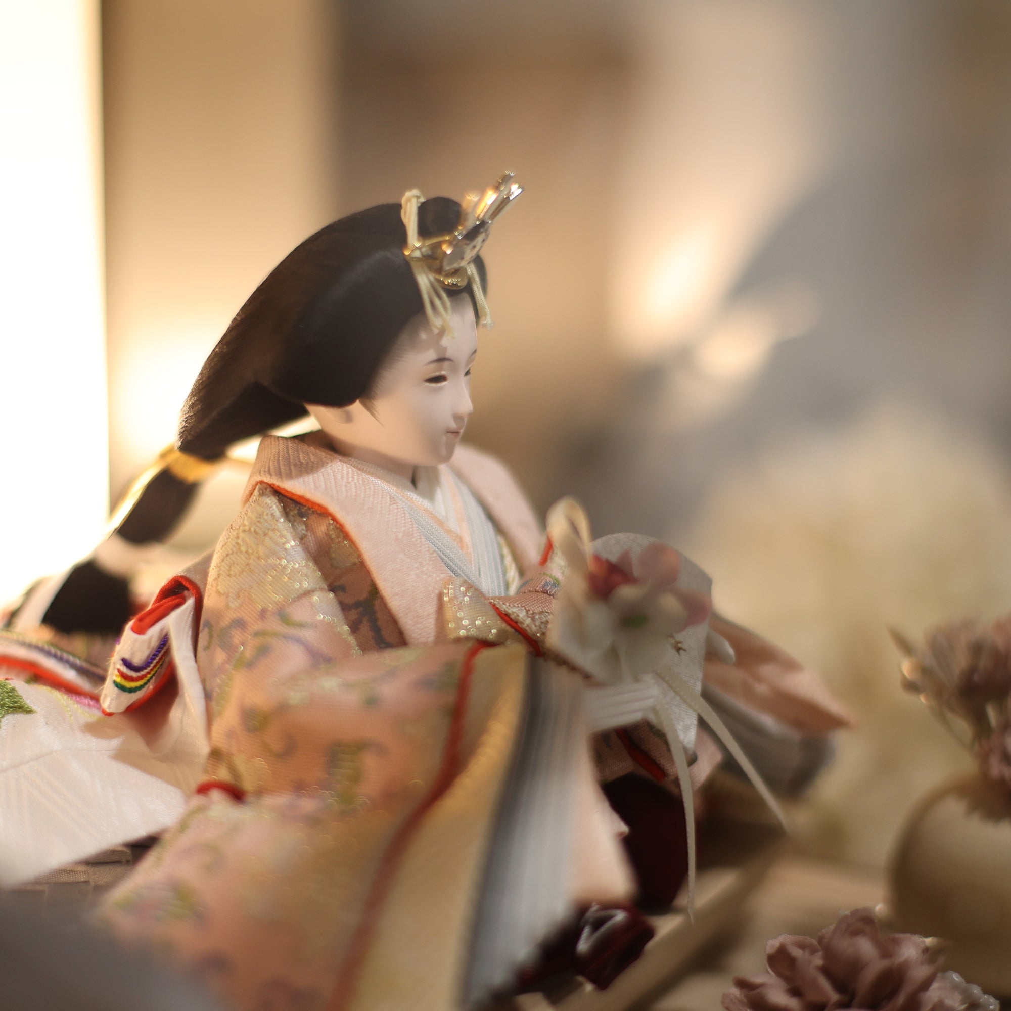 祈ドールの雛人形｜すみれ｜ケース飾り ｜雛人形（ひなにんぎょう）の