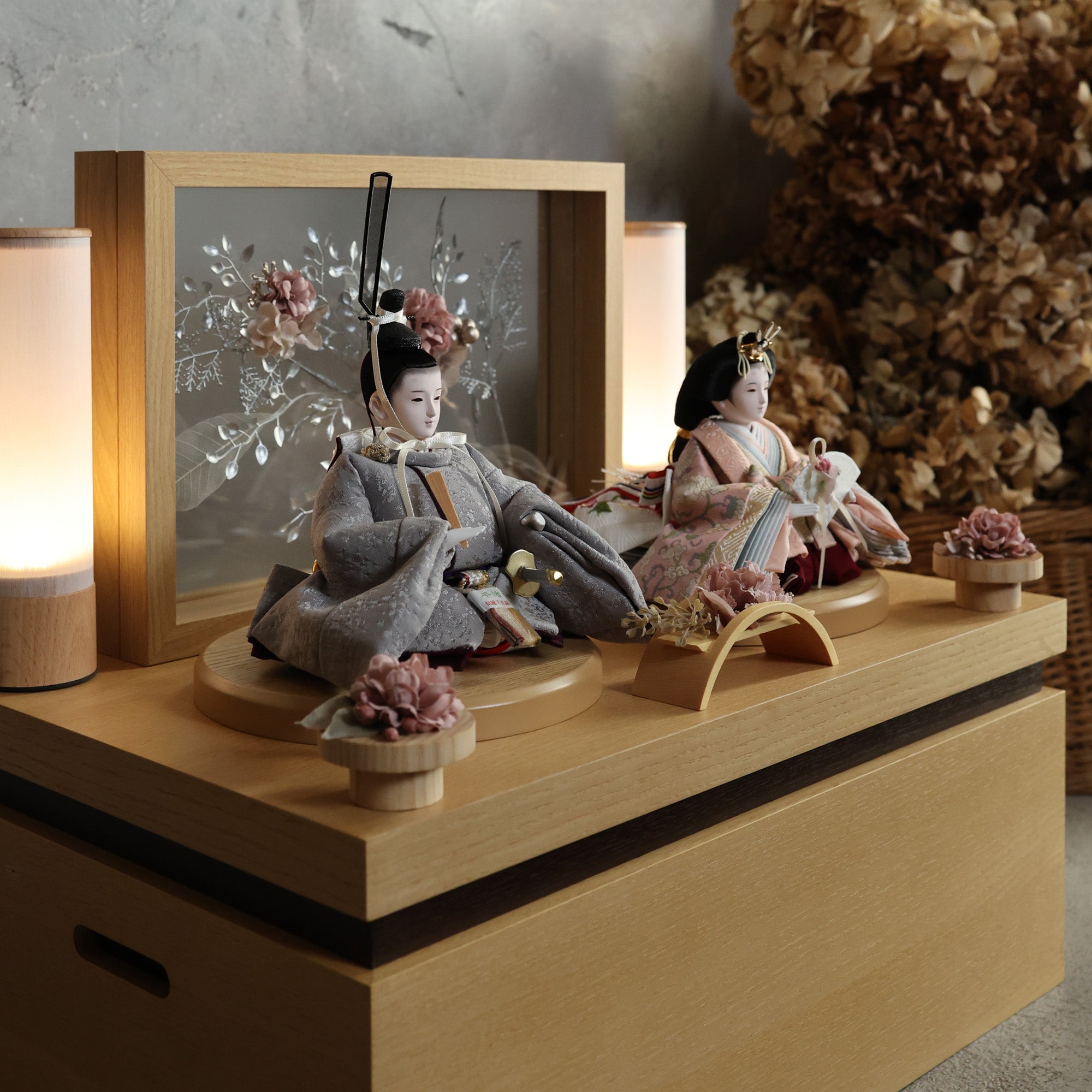 祈ドールの雛人形｜すみれ ｜収納飾り ｜雛人形（ひなにんぎょう）の祈