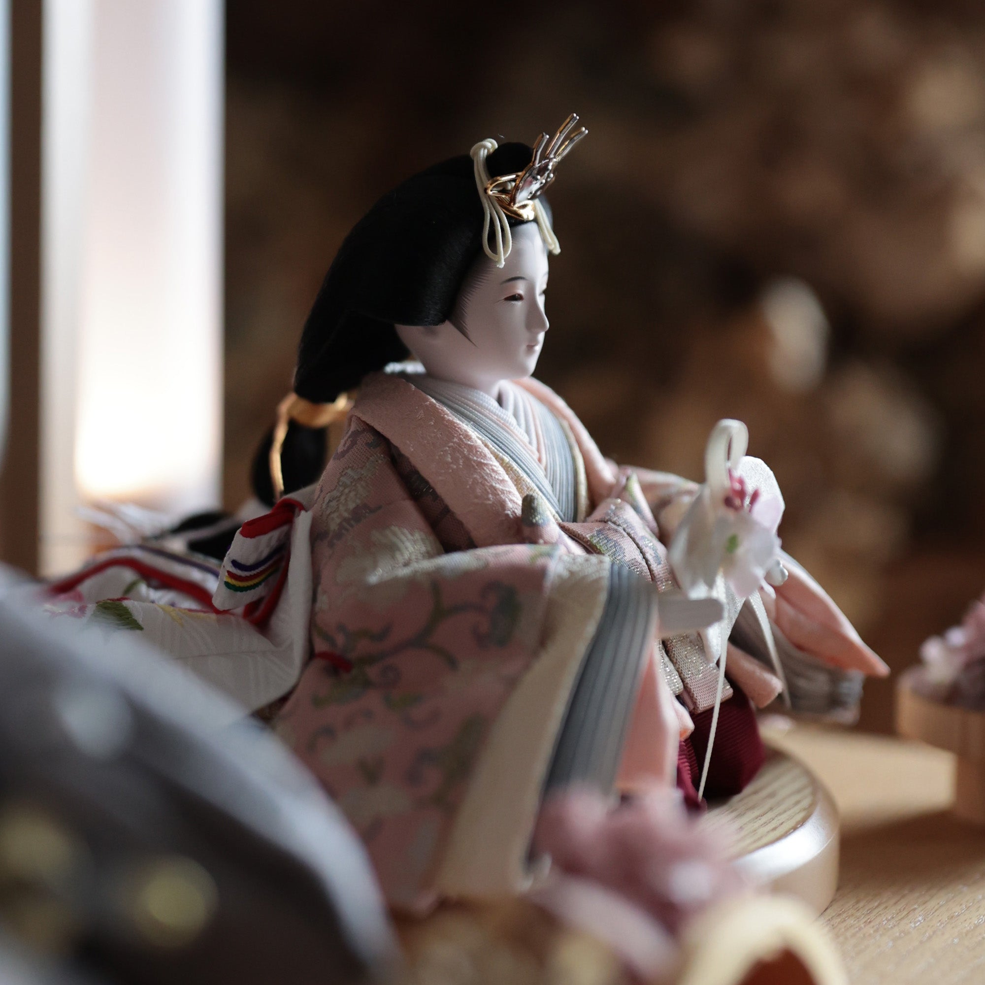 祈ドールの雛人形｜すみれ ｜収納飾り｜雛人形（ひなにんぎょう）の祈