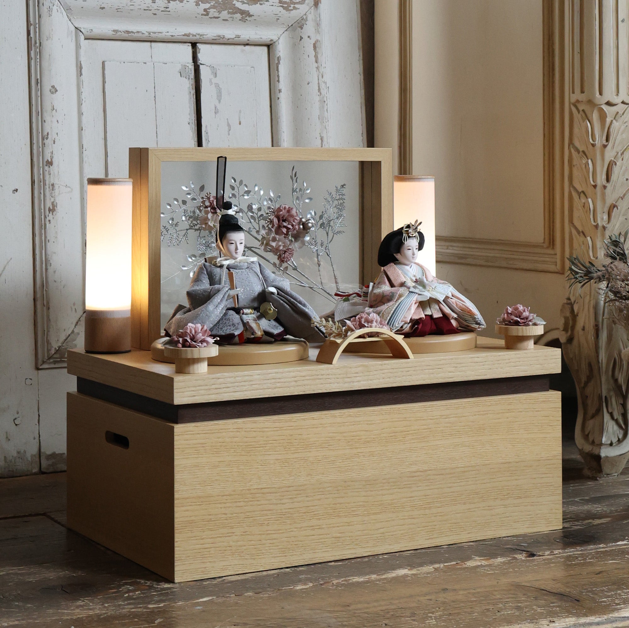 祈ドールの雛人形｜すみれ ｜収納飾り ｜雛人形（ひなにんぎょう）の祈