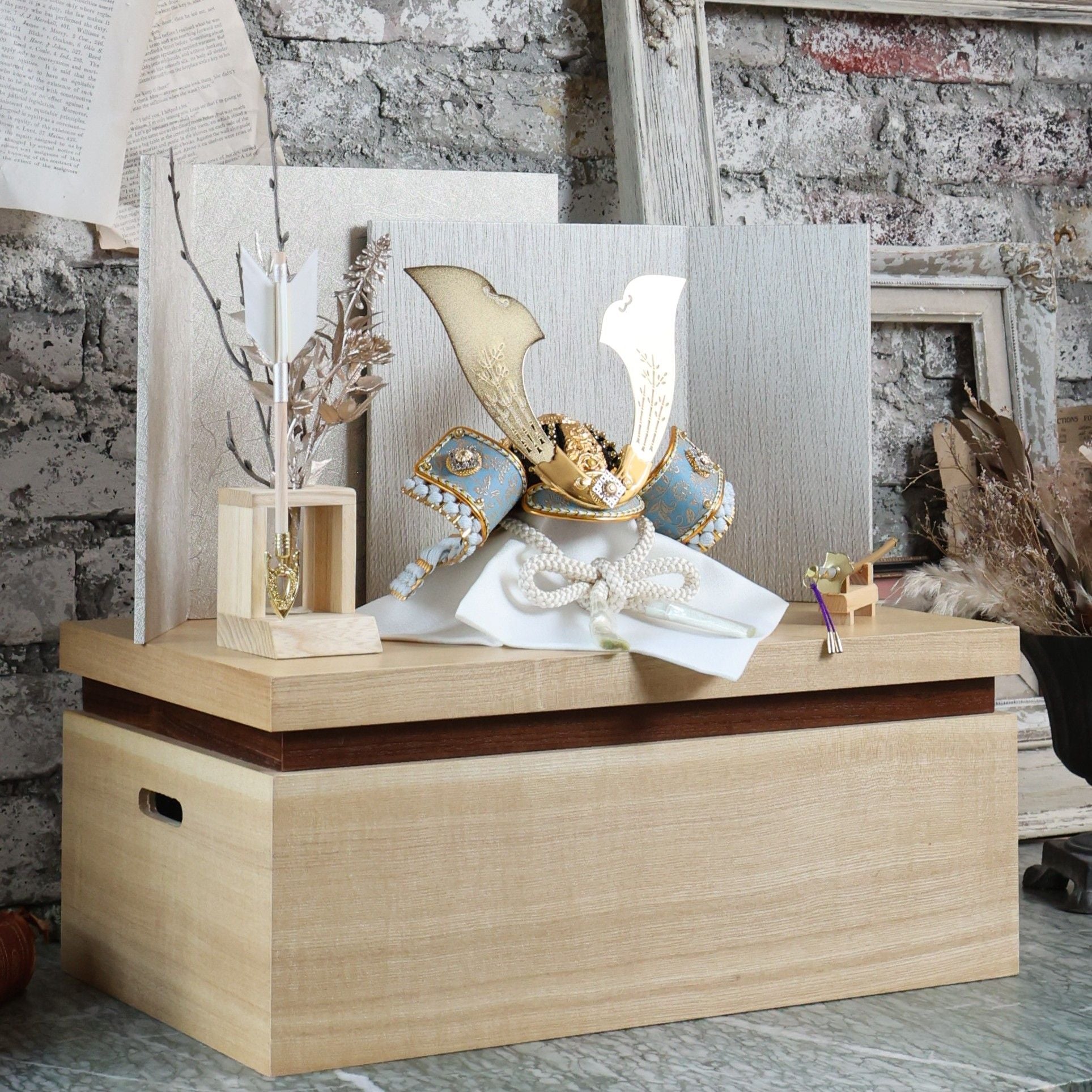 甲冑師「翠鳳」作品　翔　syou｜26祈兜　収納飾り