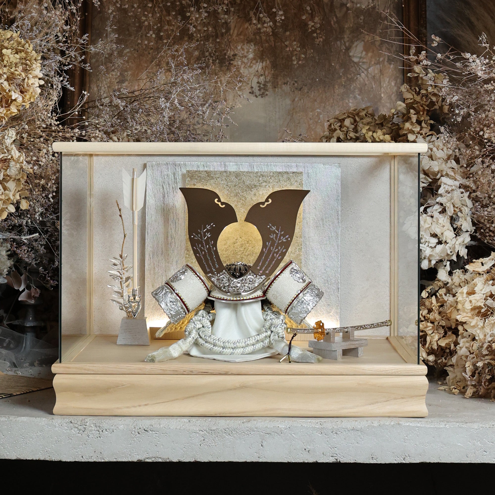 甲冑師「翠鳳」作品　柊　syū｜26祈兜　ケース飾り