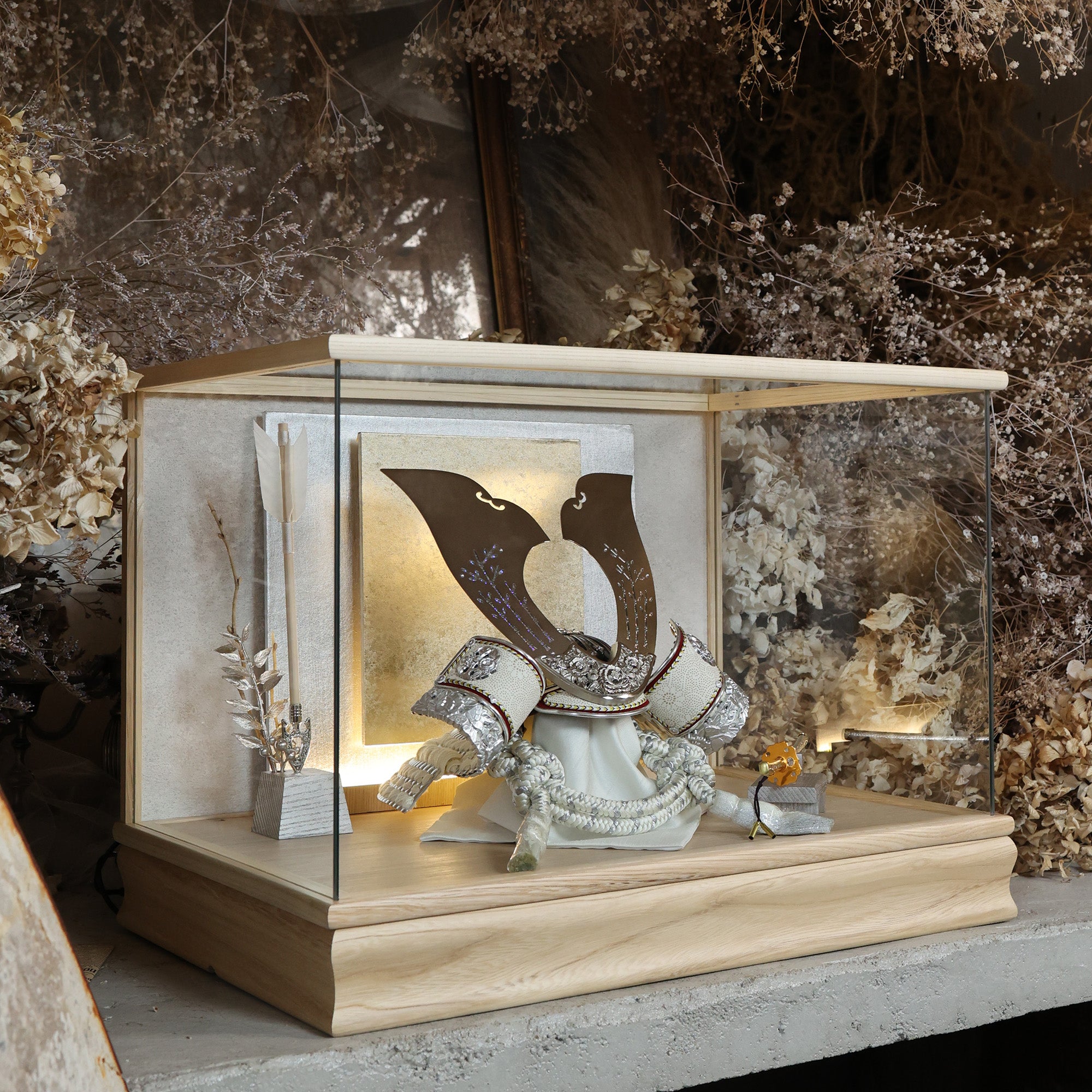 甲冑師「翠鳳」作品　柊　syū｜26祈兜　ケース飾り