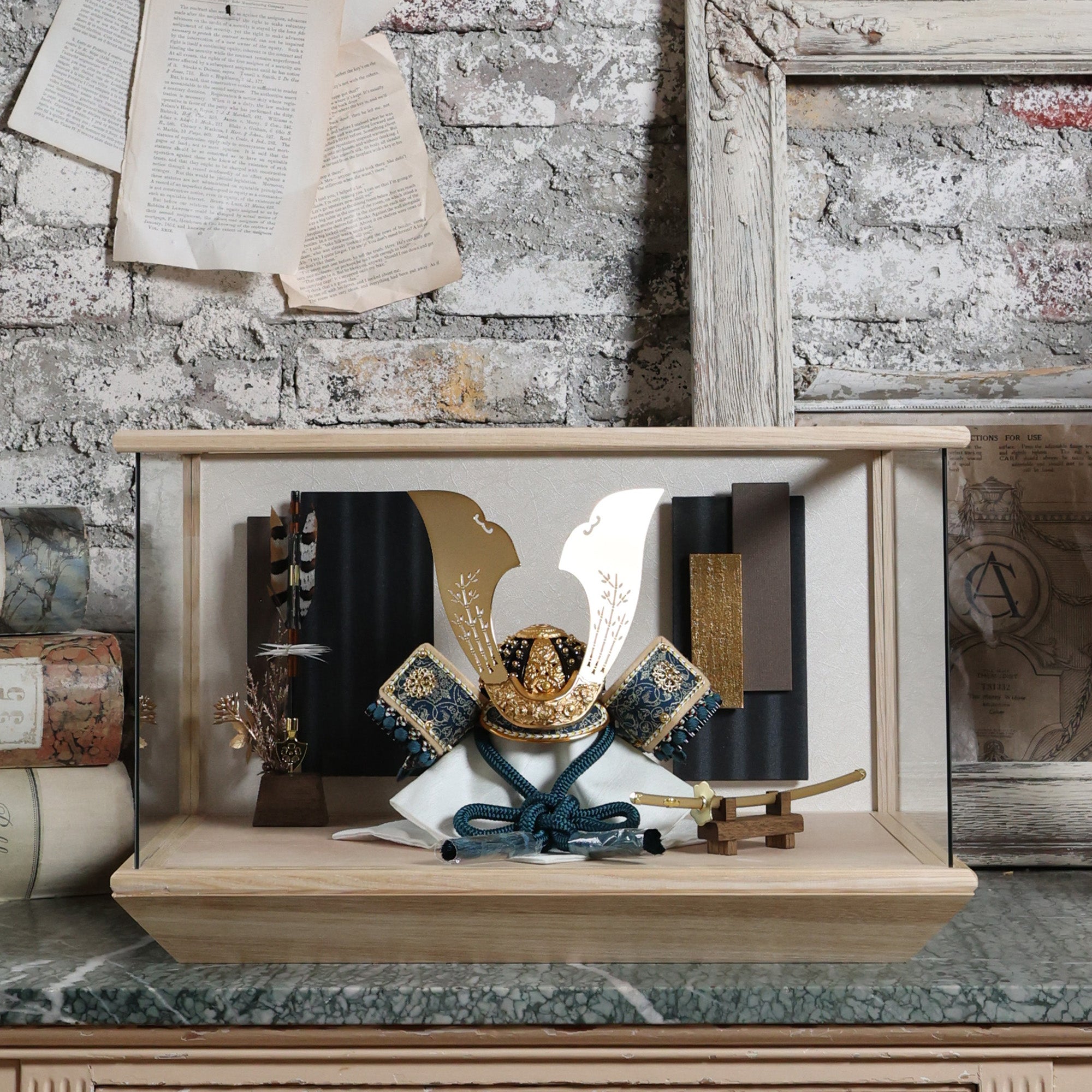 甲冑師「翠鳳」作品　永遠　towa｜26祈兜　ケース飾り