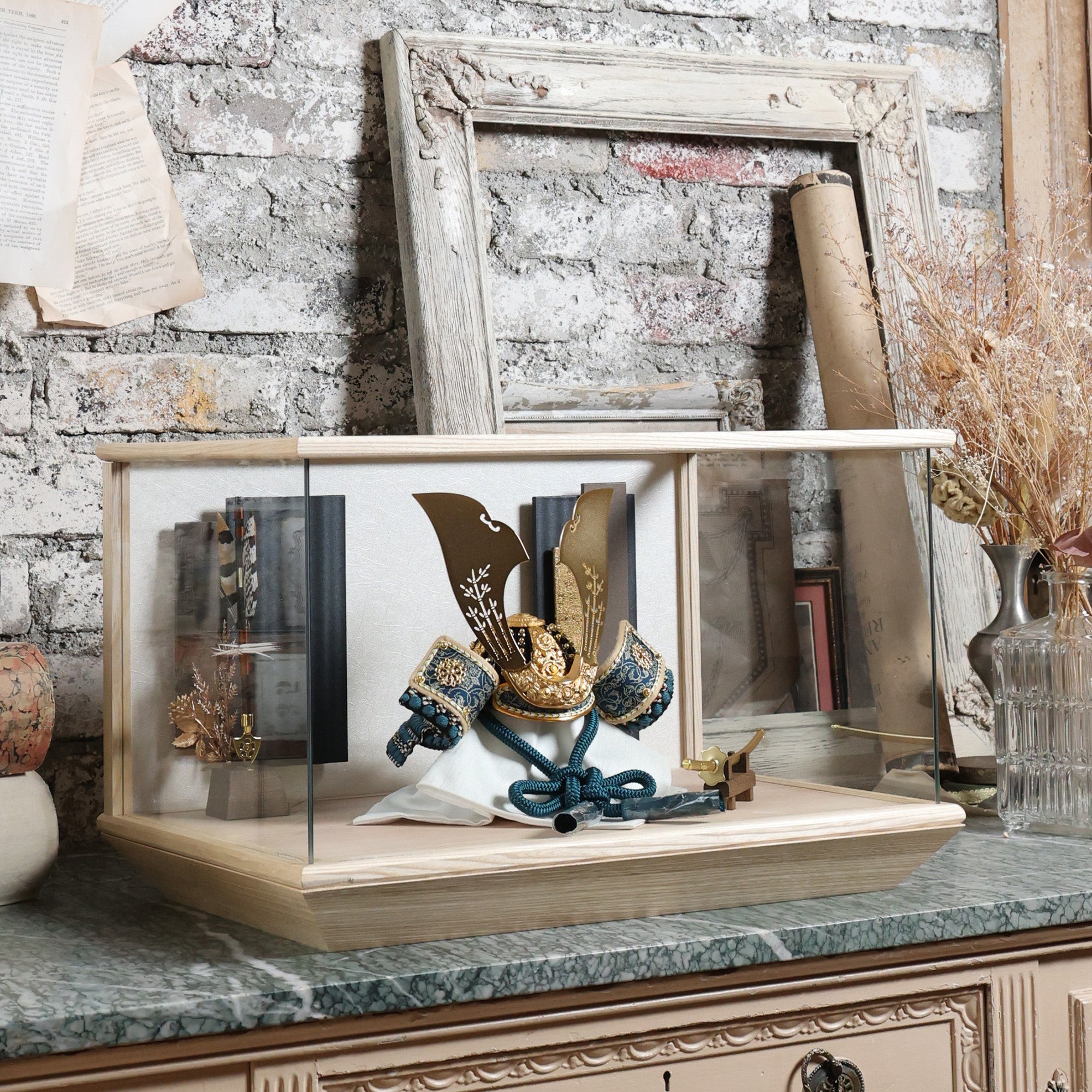 甲冑師「翠鳳」作品　永遠　towa｜26祈兜　ケース飾り