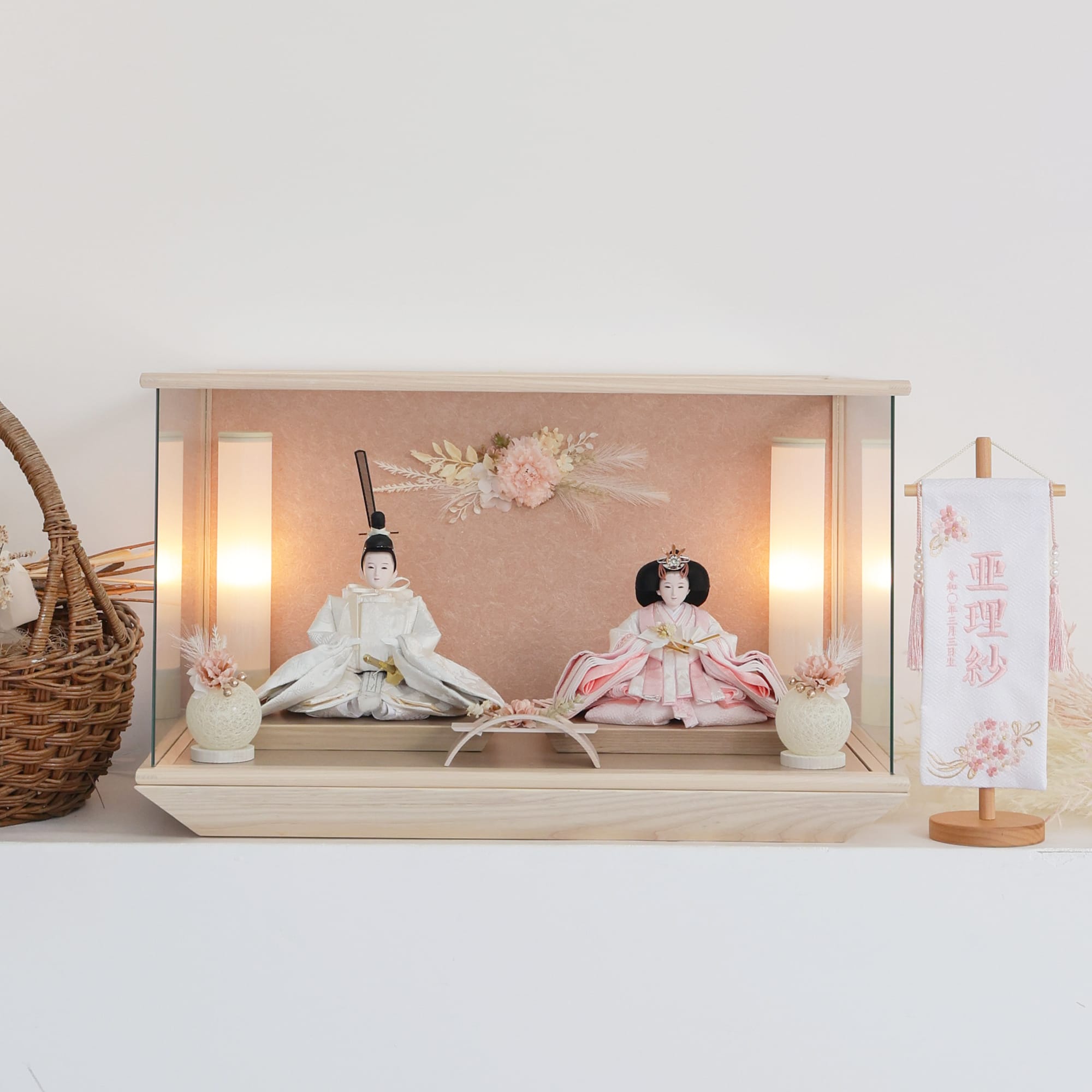 優美　想　yuubi｜26雛人形ケース飾り