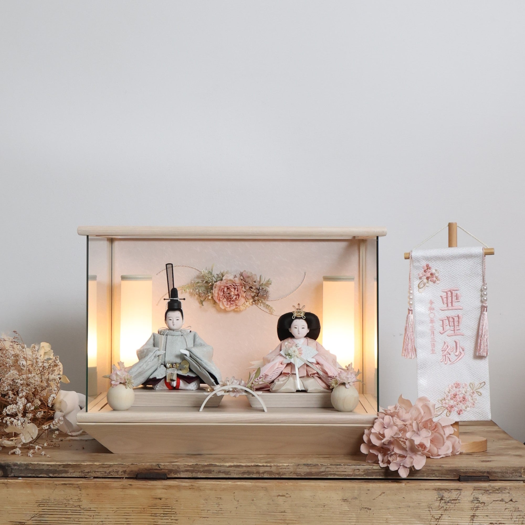 ゆなみ　yunami｜26雛人形ケース飾り