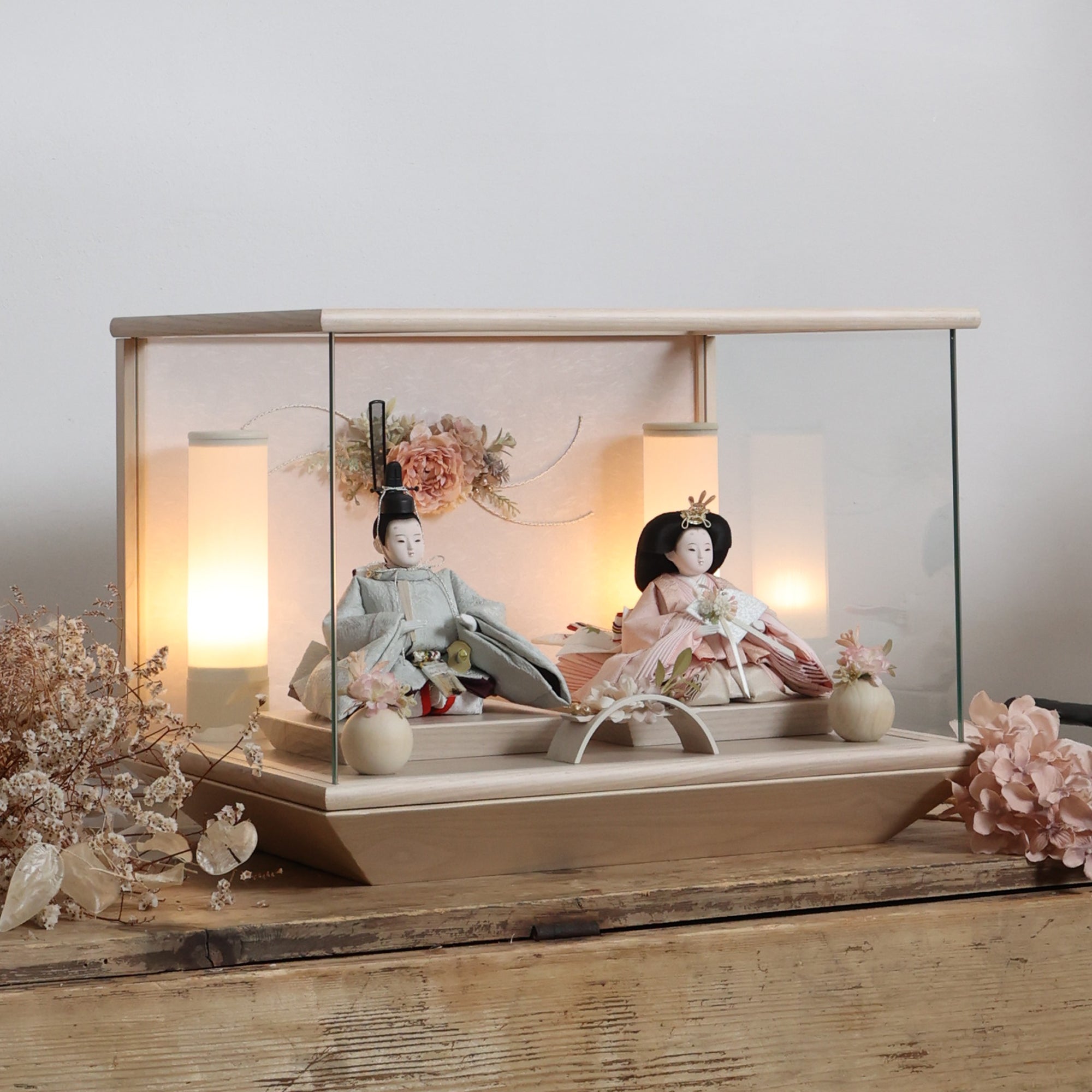 ゆなみ　yunami｜26雛人形ケース飾り