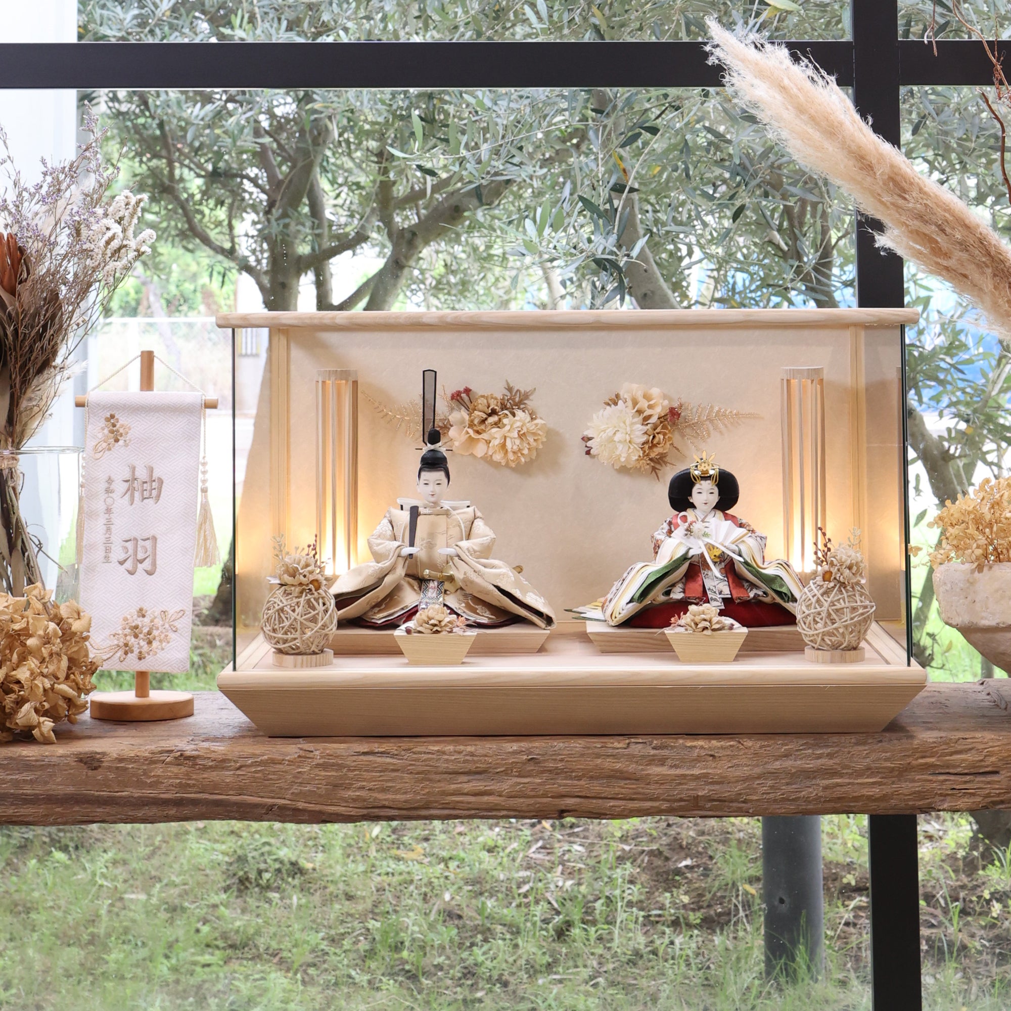 優愛　想　yuua｜26雛人形ケース飾り