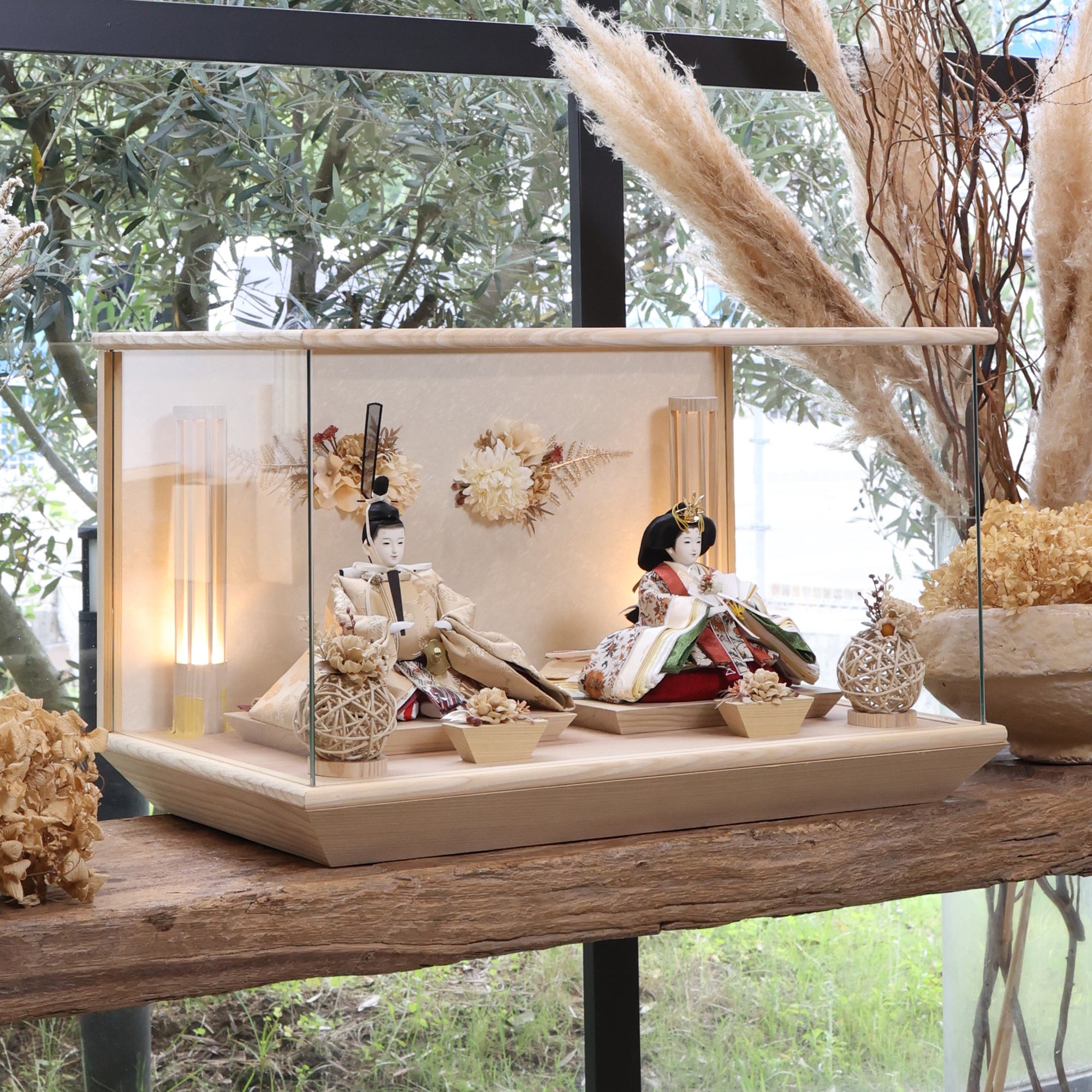 優愛　想　yuua｜26雛人形ケース飾り