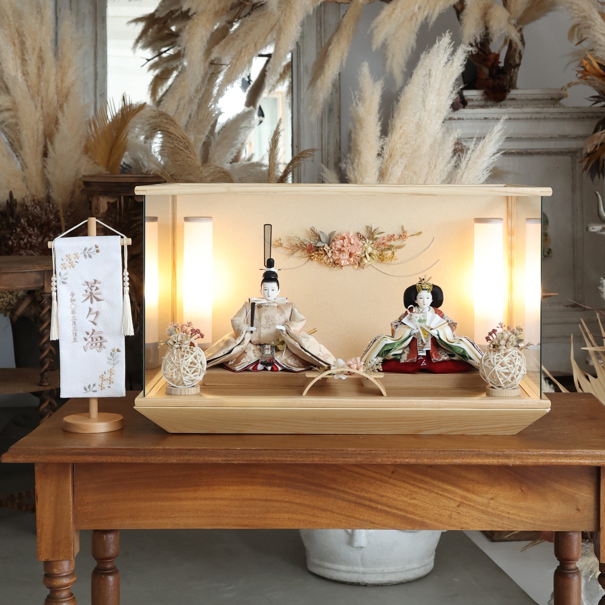 優愛　願　yuua｜26雛人形ケース飾り