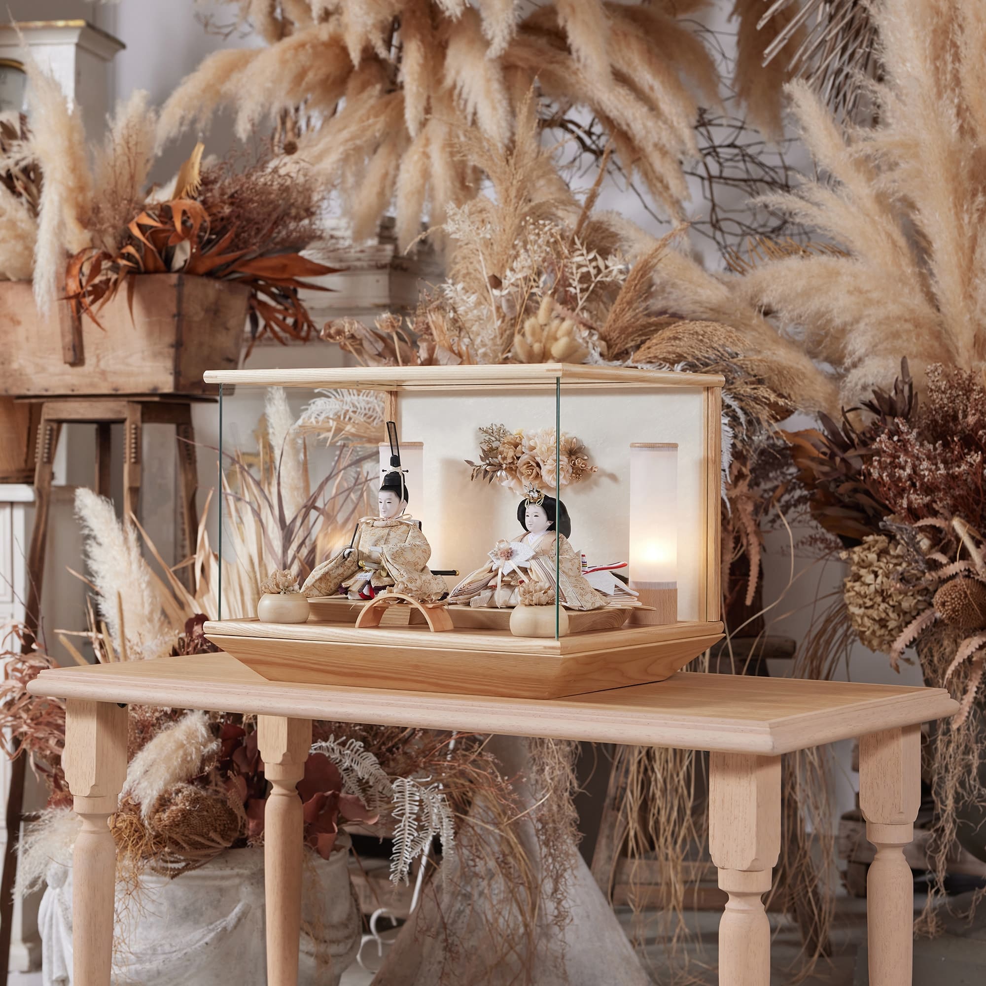 【展示品限り】雛人形　ケース飾り　※閉店セール　K16 祈ドールの雛人形｜ゆうか 願｜ケース飾り ｜雛人形（ひなにんぎょう