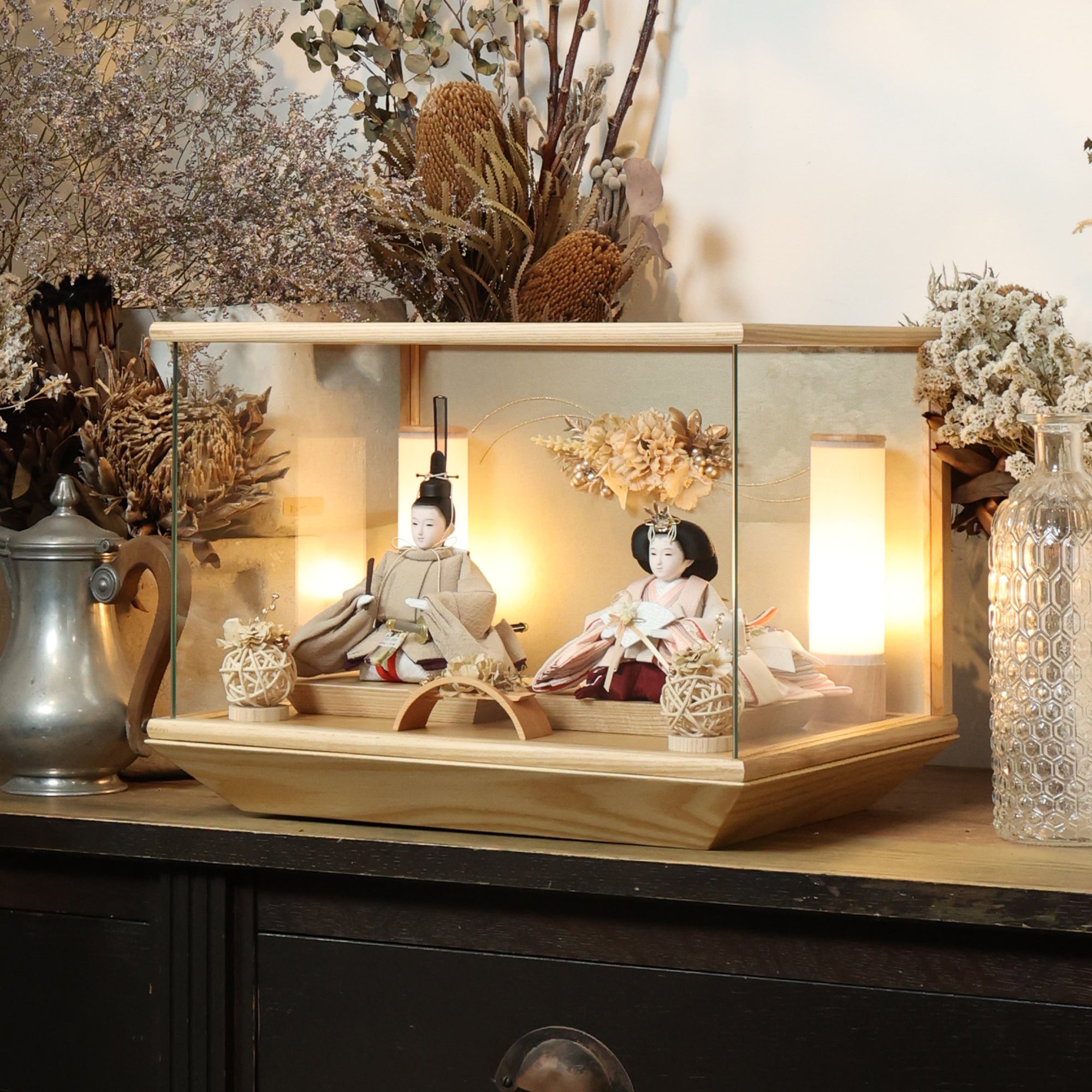 ゆうり　yuuri｜26雛人形ケース飾り