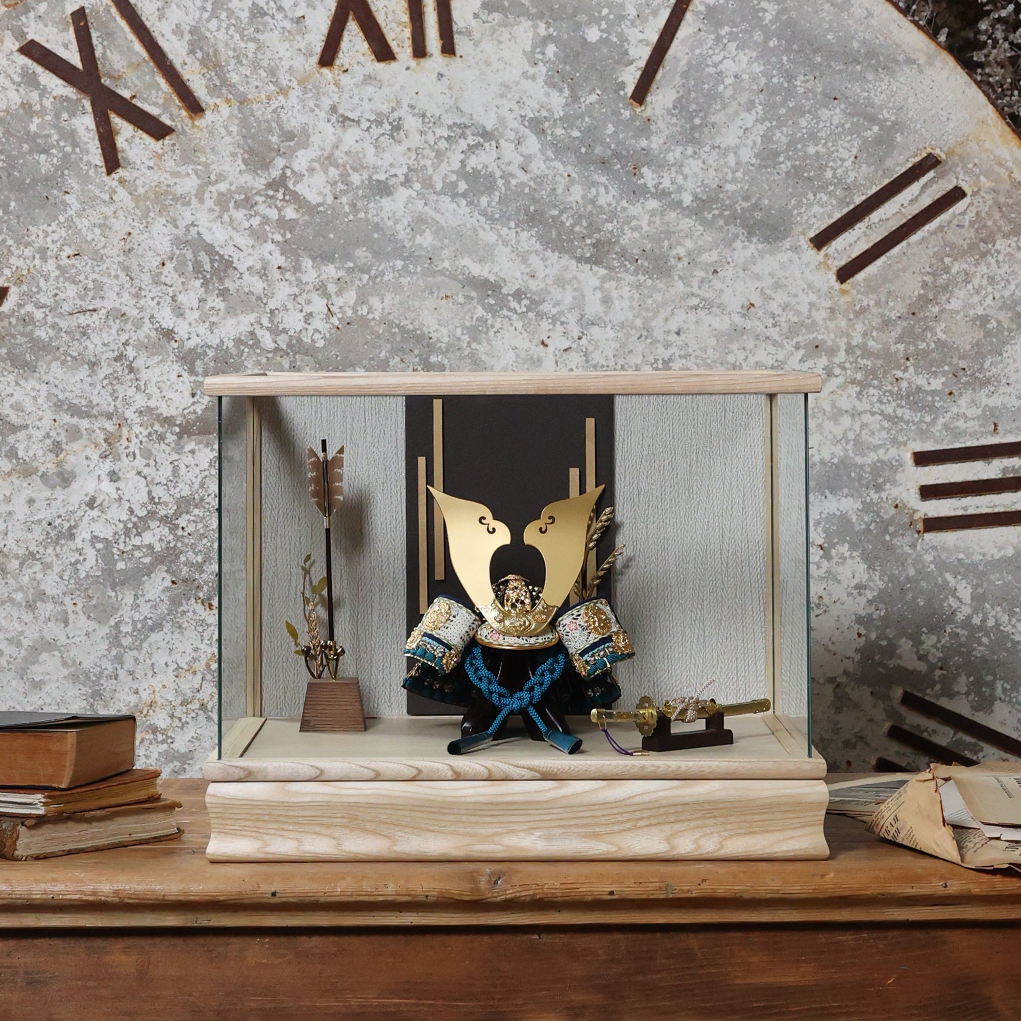 甲冑師「京都武久」作品　湊　 minato｜26祈兜　ケース飾り