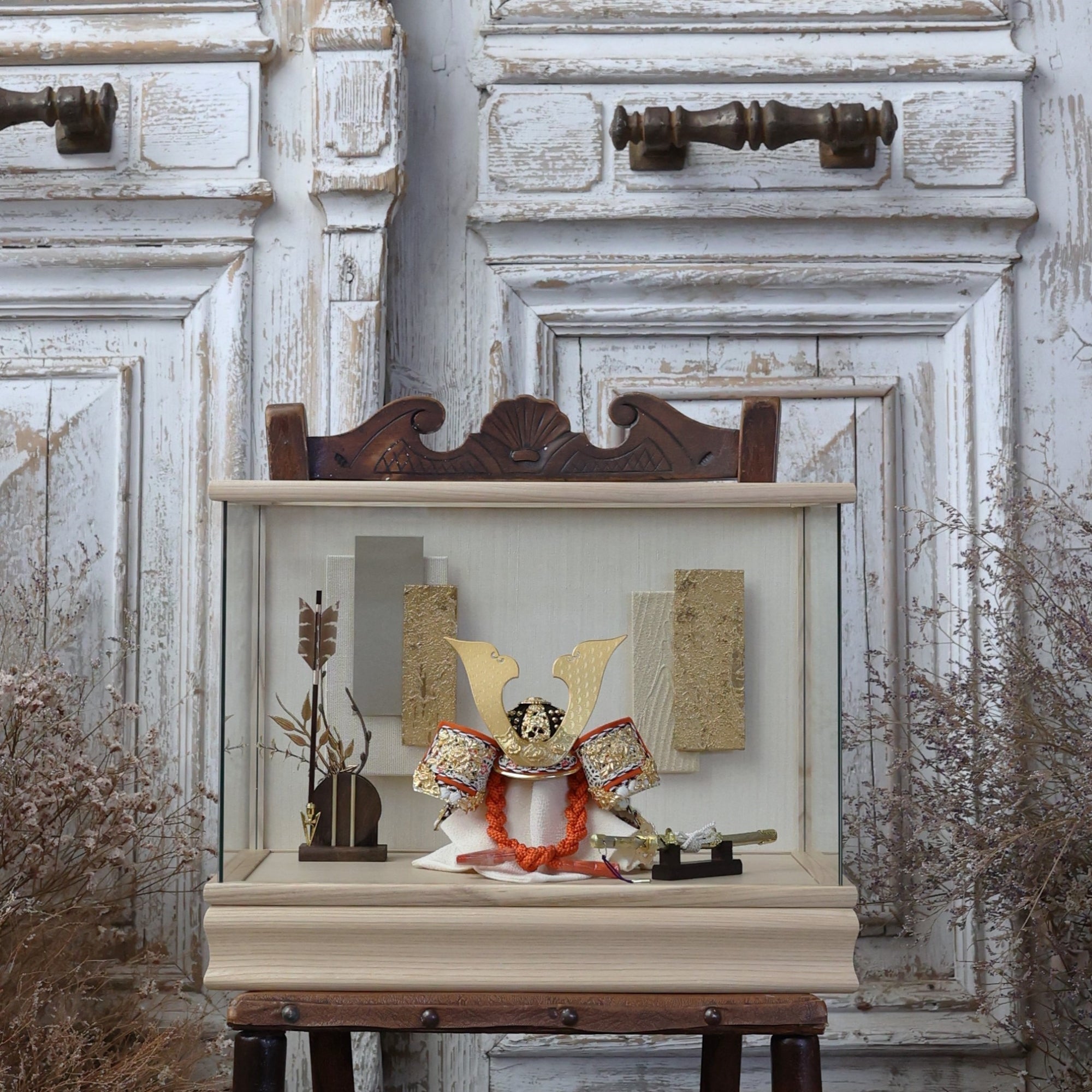 甲冑師「平安武久」作品　絢都　ayato｜26祈兜　ケース飾り