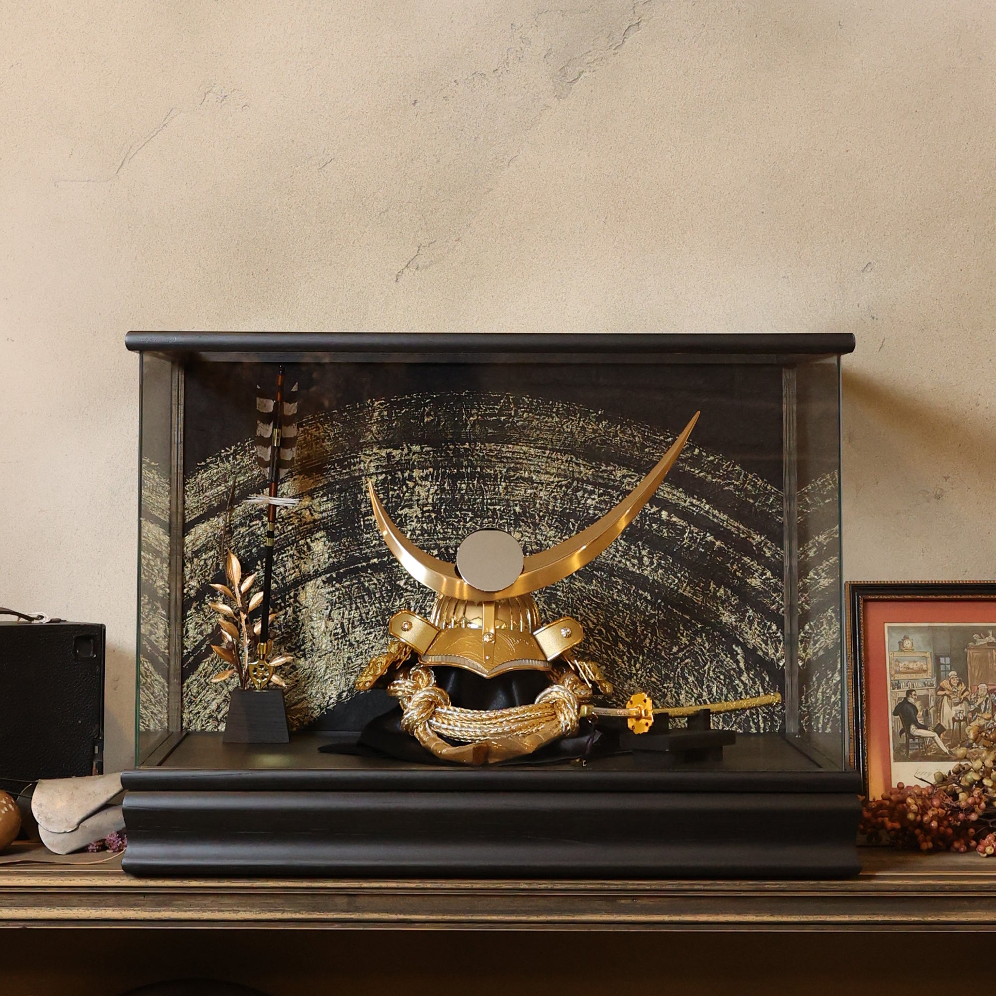 甲冑師「翠鳳」作品　大地　daichi｜26祈兜　ケース飾り