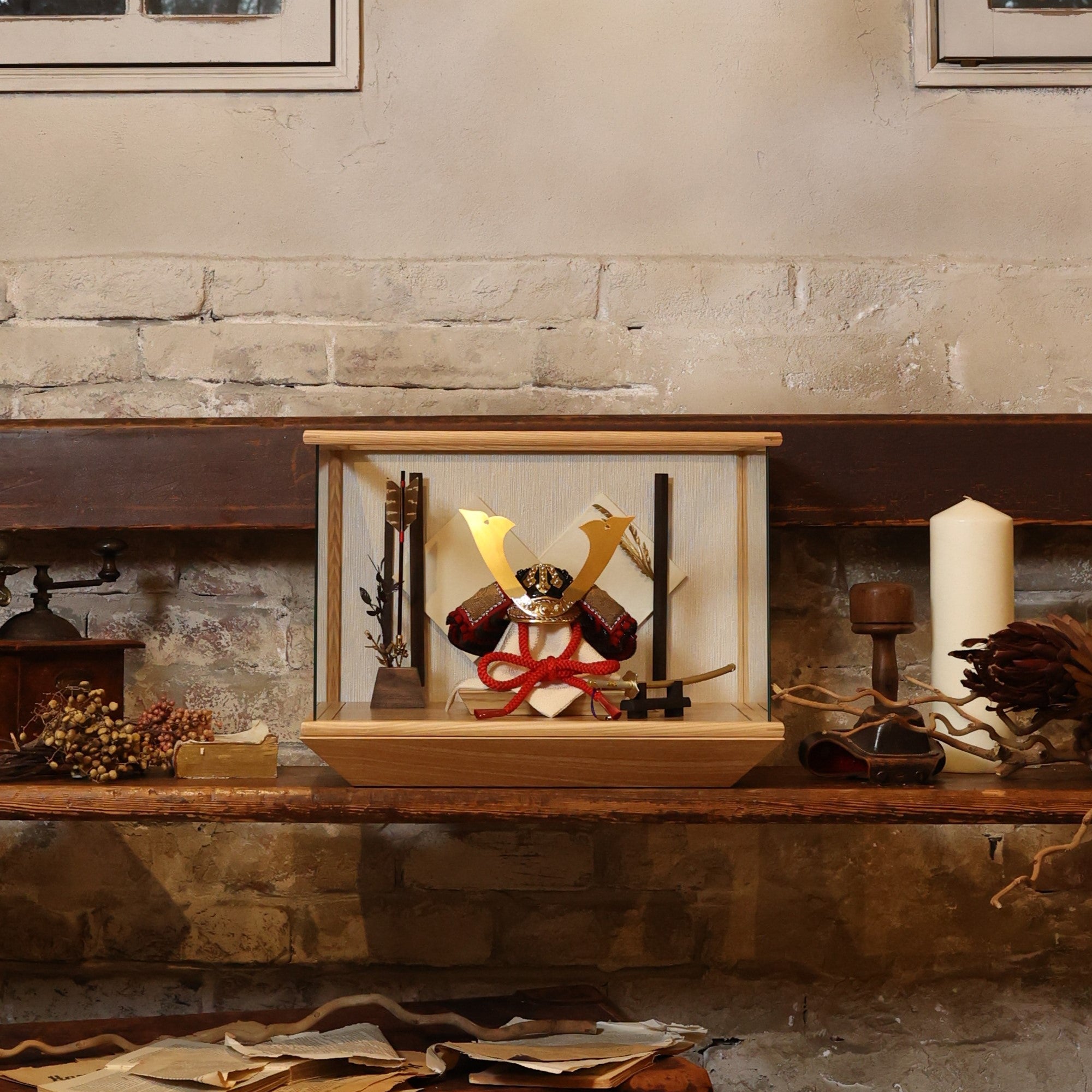 甲冑師「加藤良」作品　樏　 rui｜26祈兜　ケース飾り