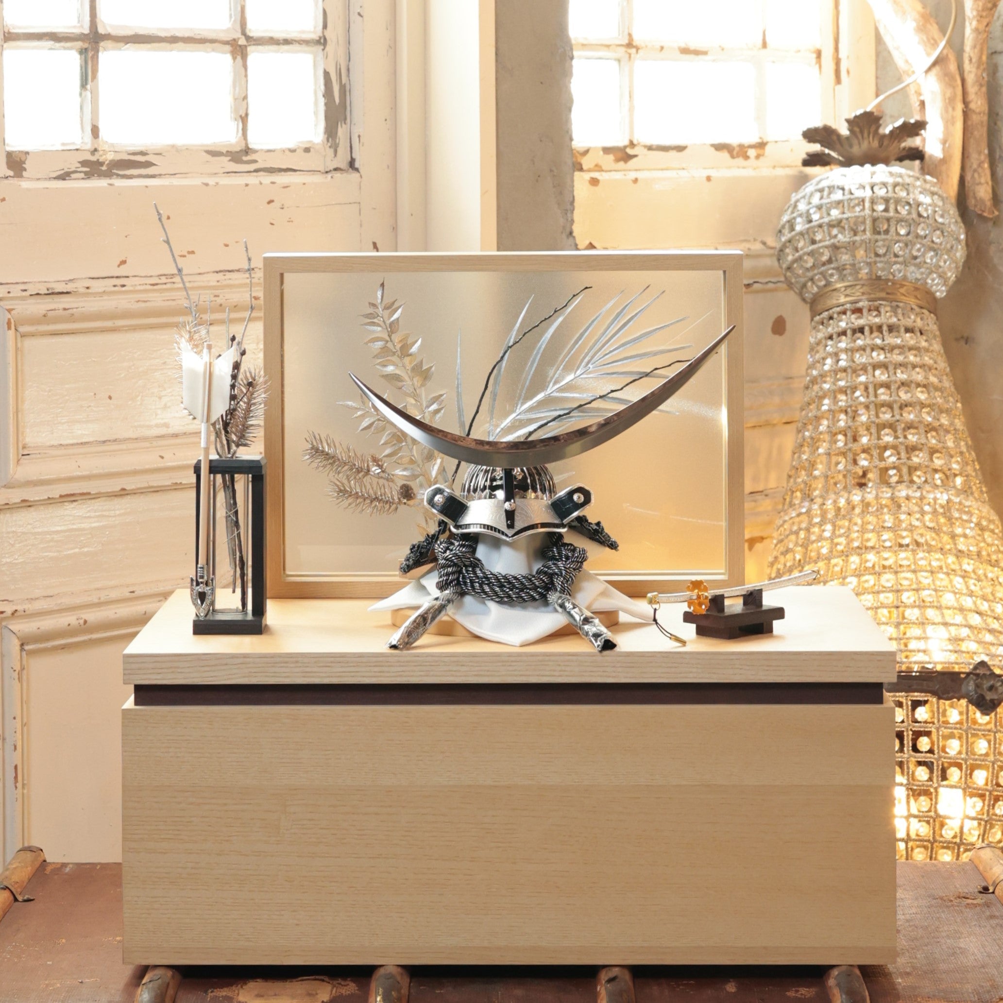 甲冑師「翠鳳」作品　新 響　arata｜26祈兜　収納飾り